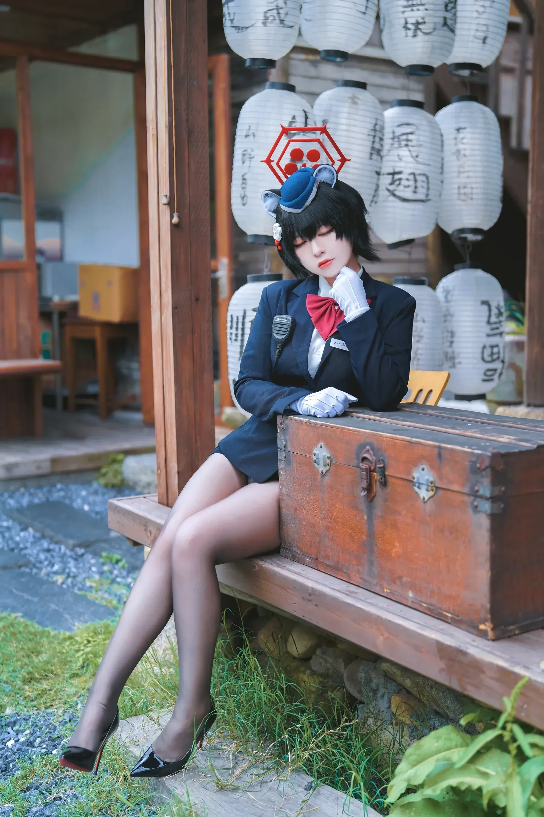 半半子 – ガイド春日ツバキ Cosplay-第9张