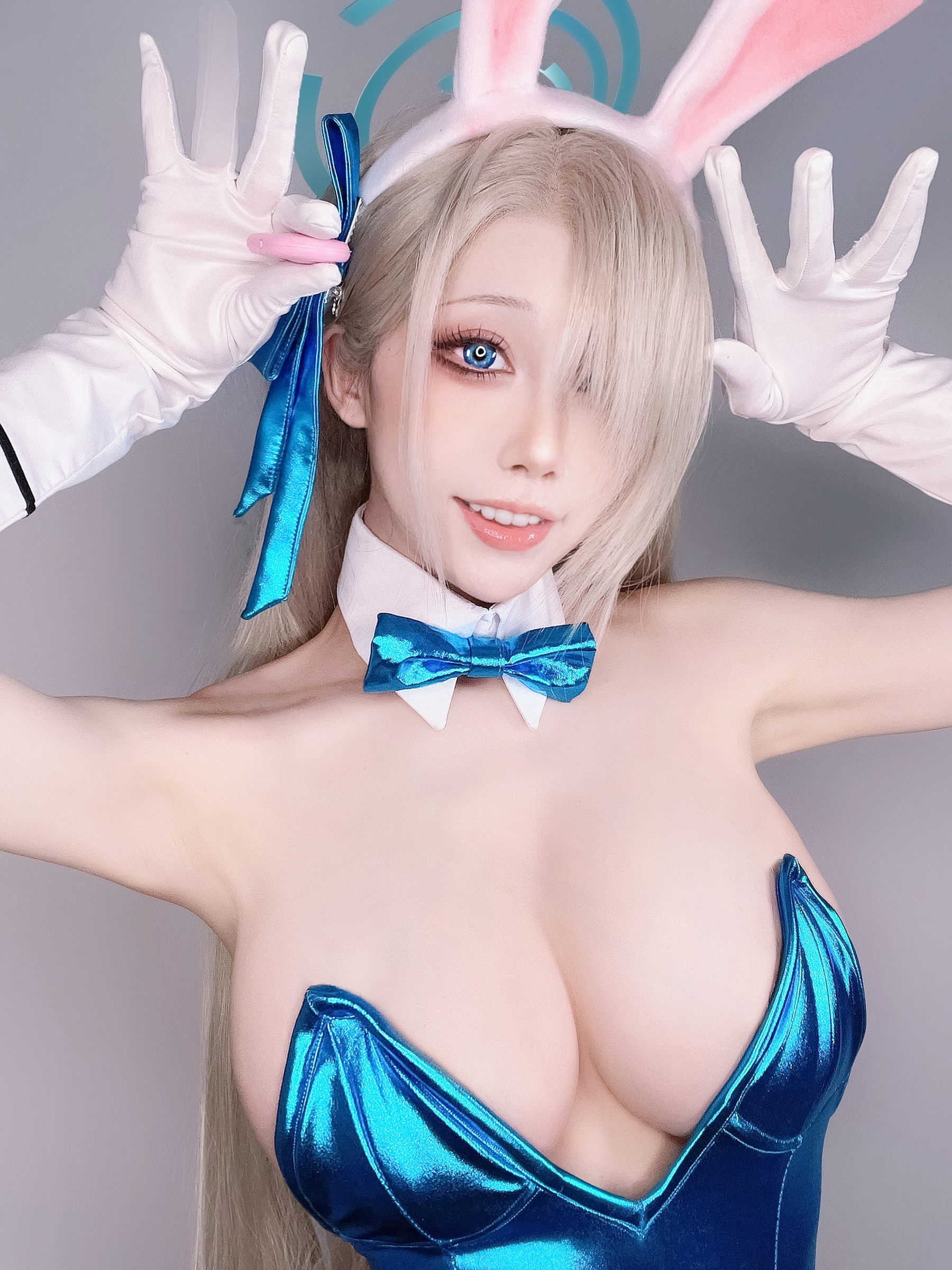 动漫博主水淼aqua – 一之濑明日奈-兔女郎2 Cosplay-第24张