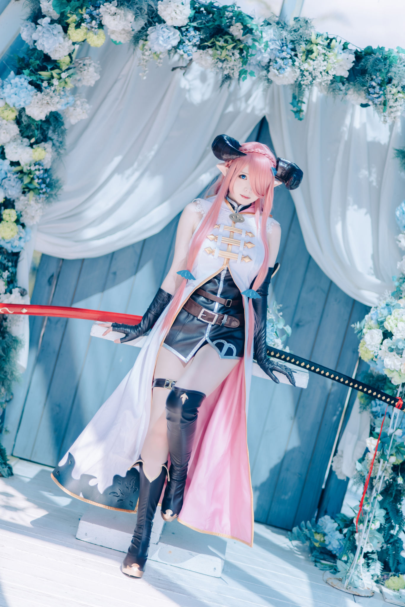 微博妹纸霜月shimo – 碧蓝幻想 娜尔梅亚 Cosplay-第78张