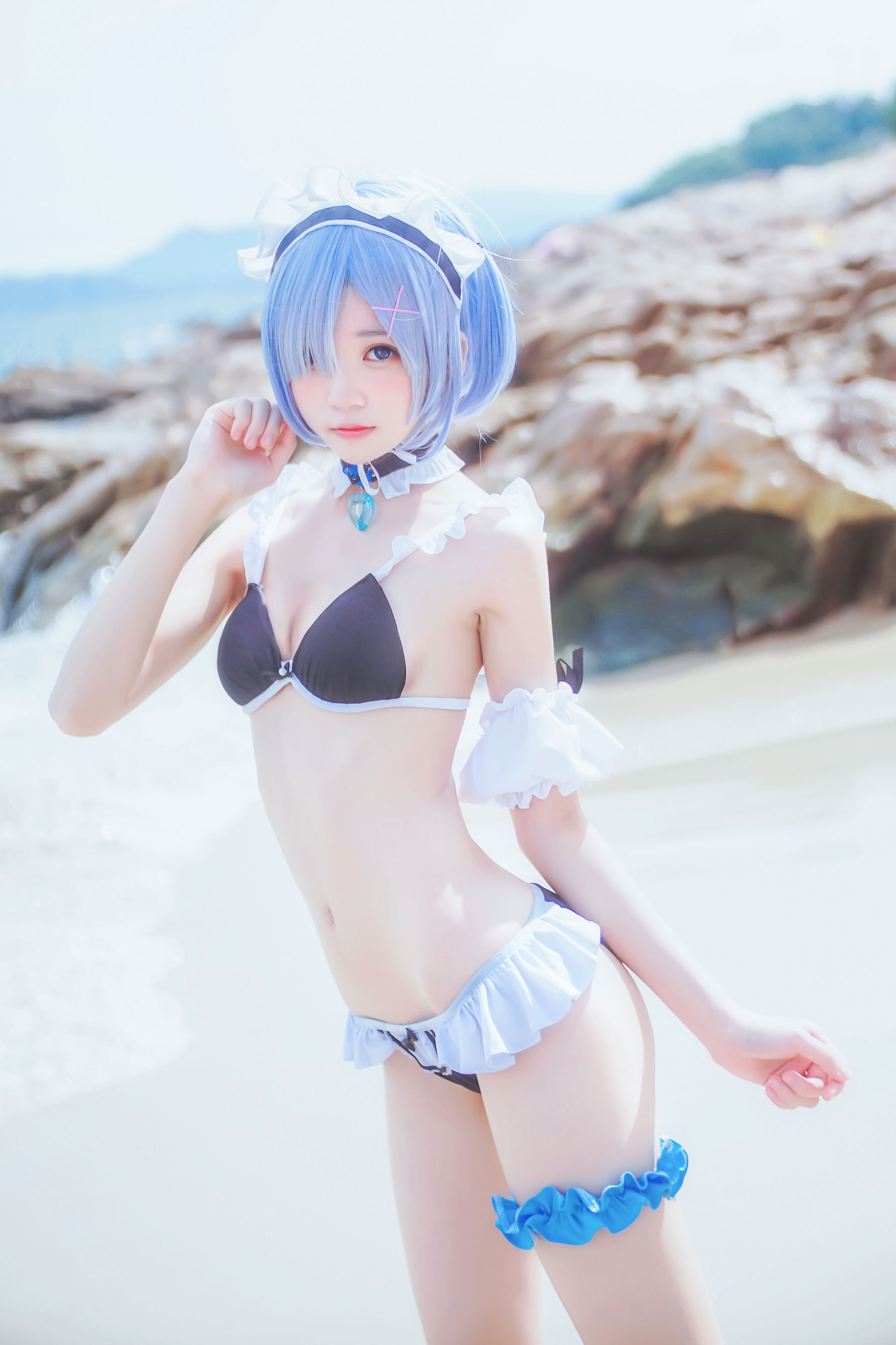 桜桃喵《蕾姆COS》 Cosplay-第2张