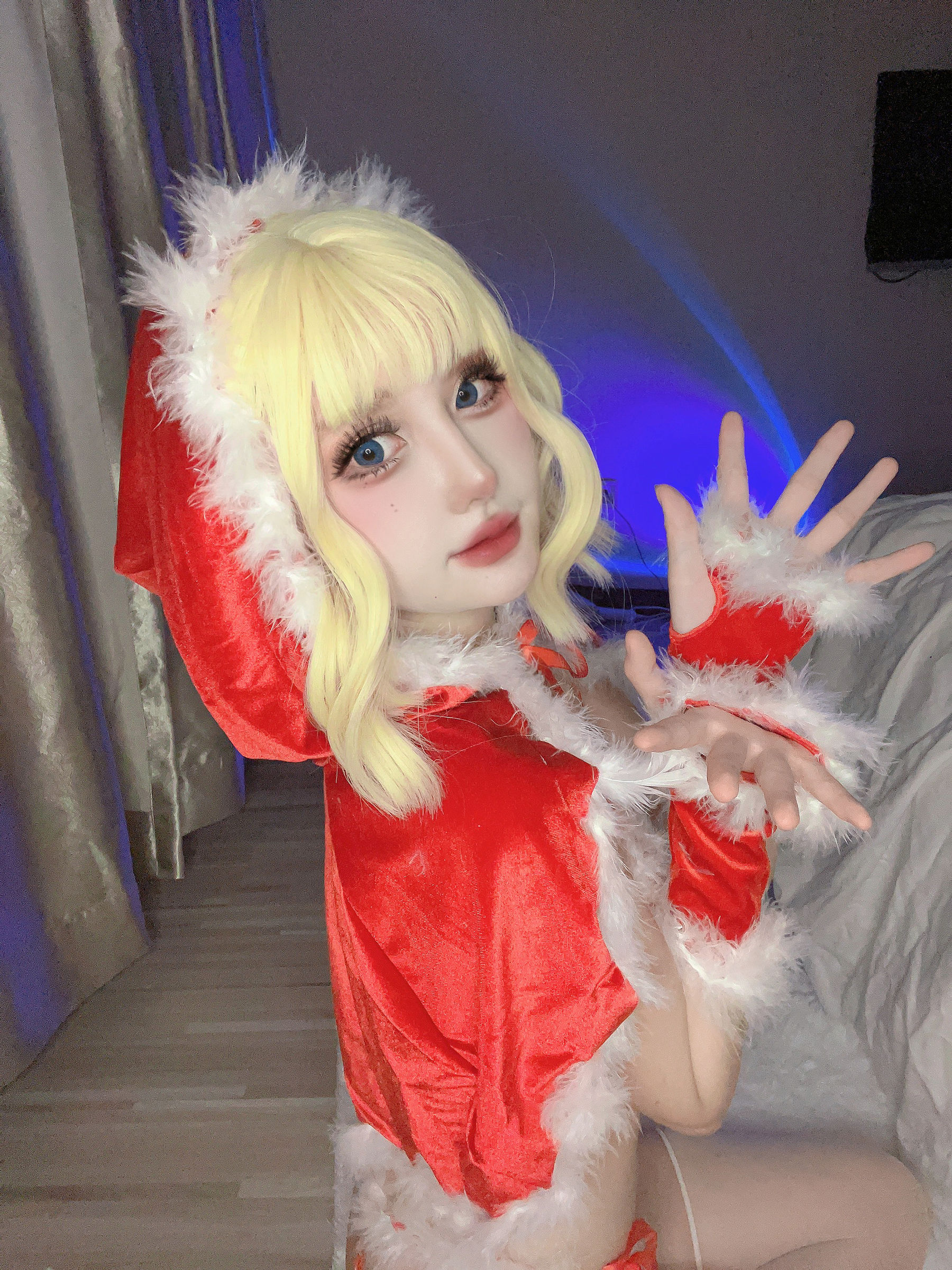 动漫博主您的蛋蛋 – 圣诞斗篷 Cosplay-第5张