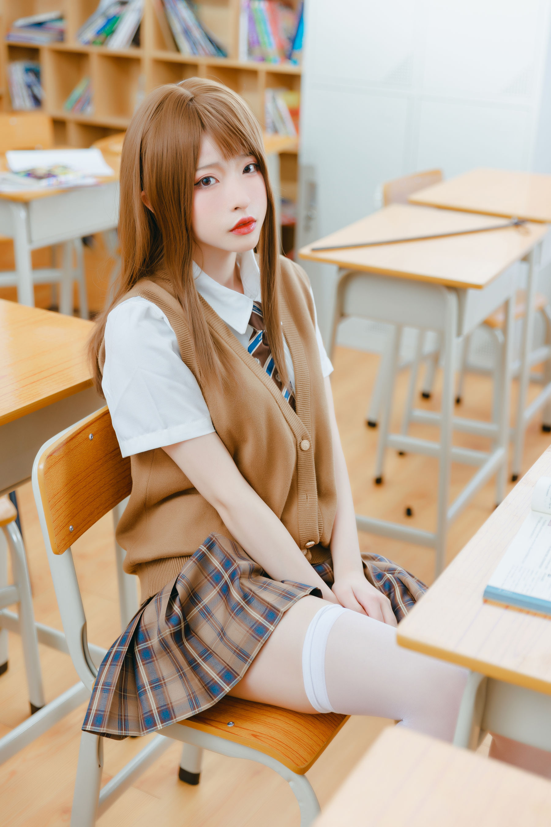 尤物清水由乃 – 放学后的秘密辅导 Cosplay-第60张