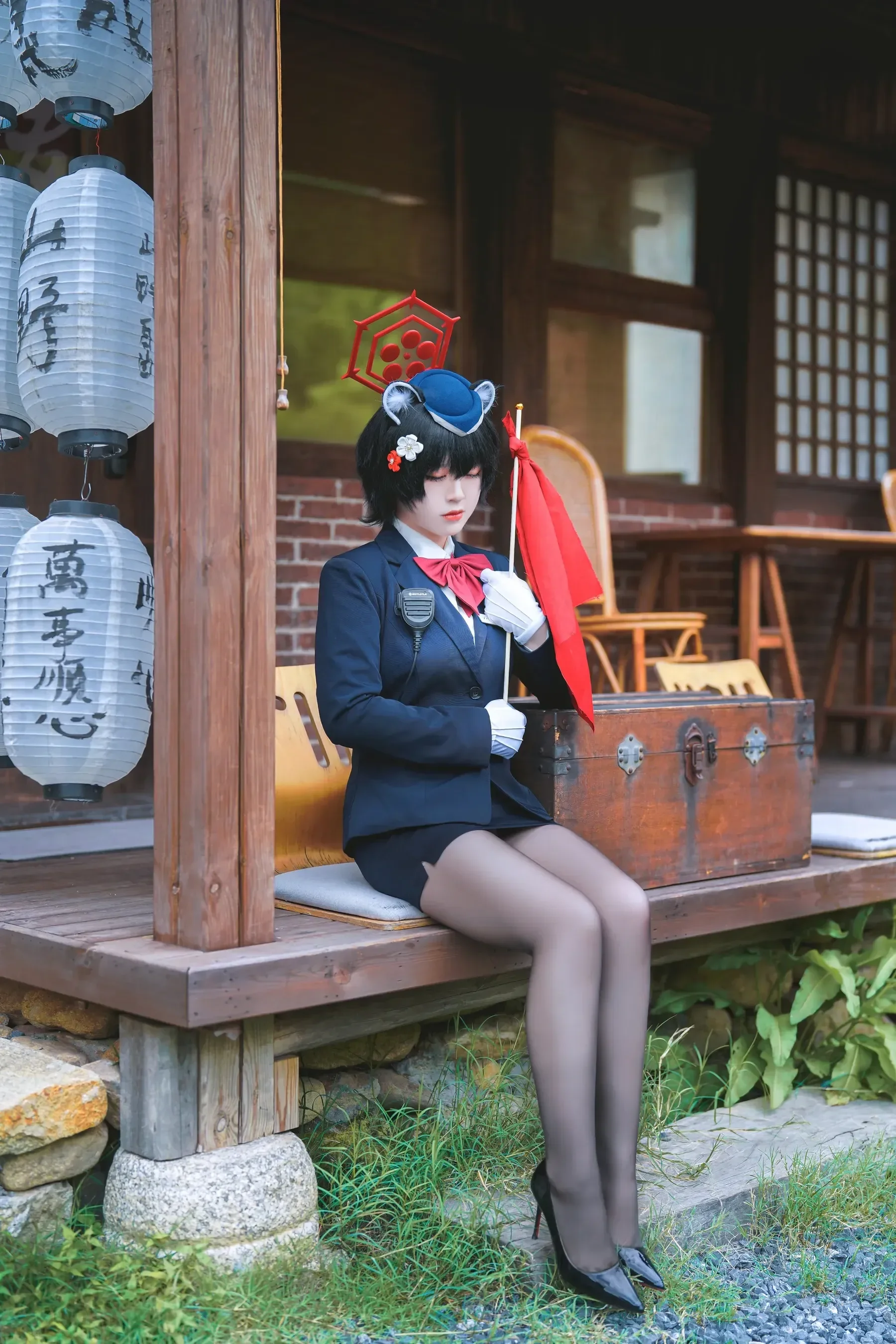 半半子 – ガイド春日ツバキ Cosplay-第4张