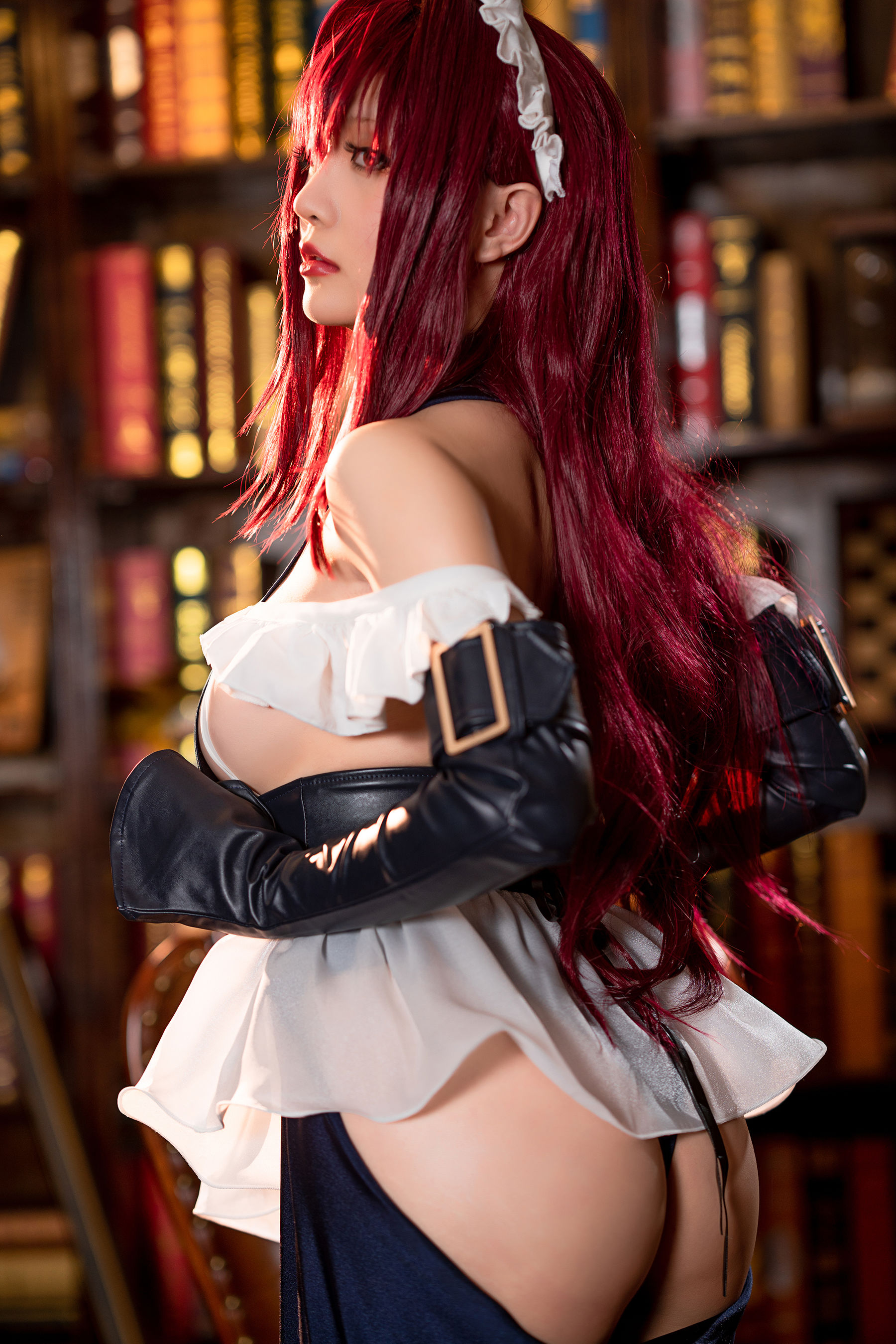 Coser小姐姐星之迟迟 – 情人节 斯卡哈 Cosplay-第31张