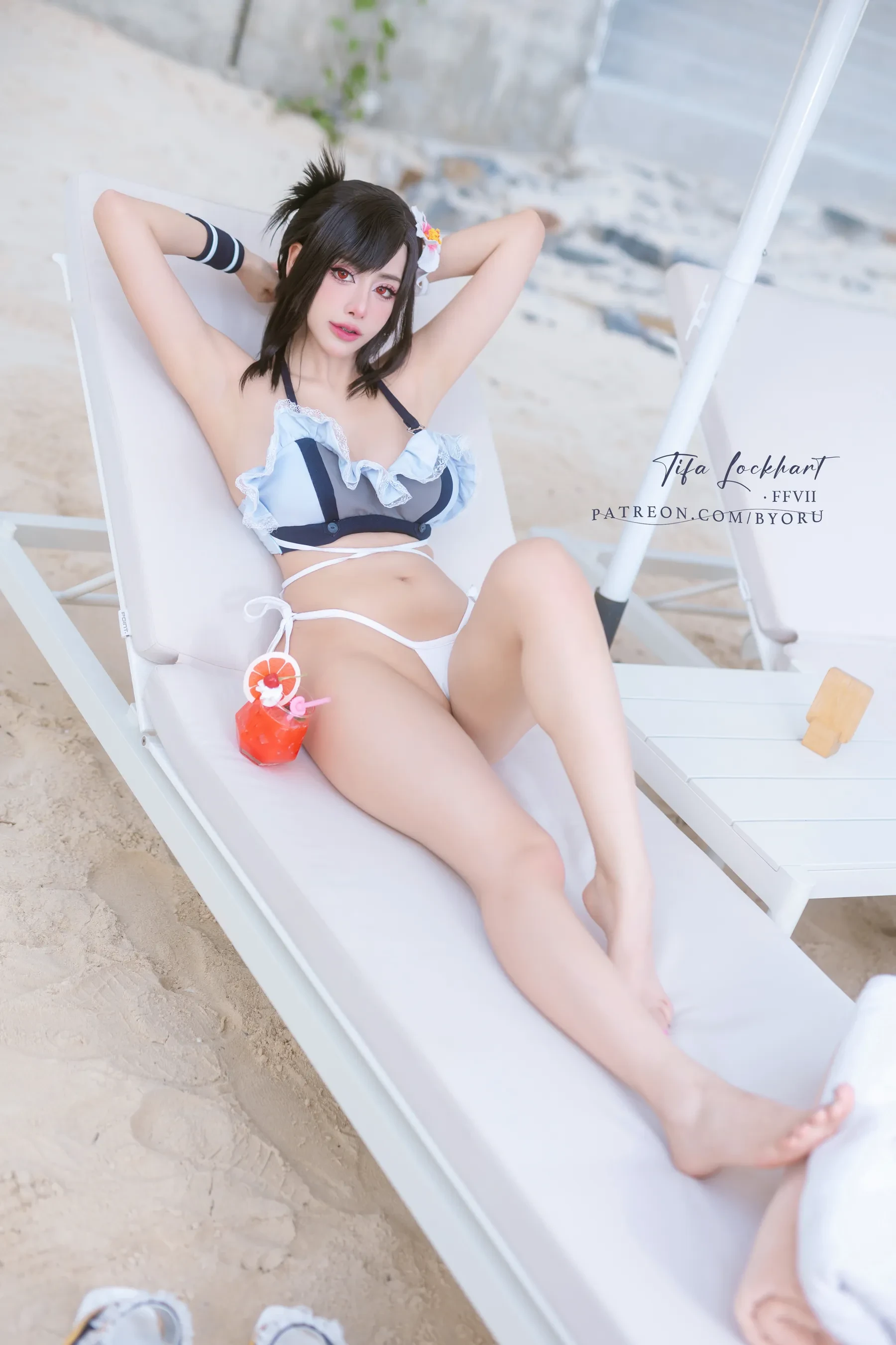 Byoru – Tifa FF7r bikini Cosplay-第5张