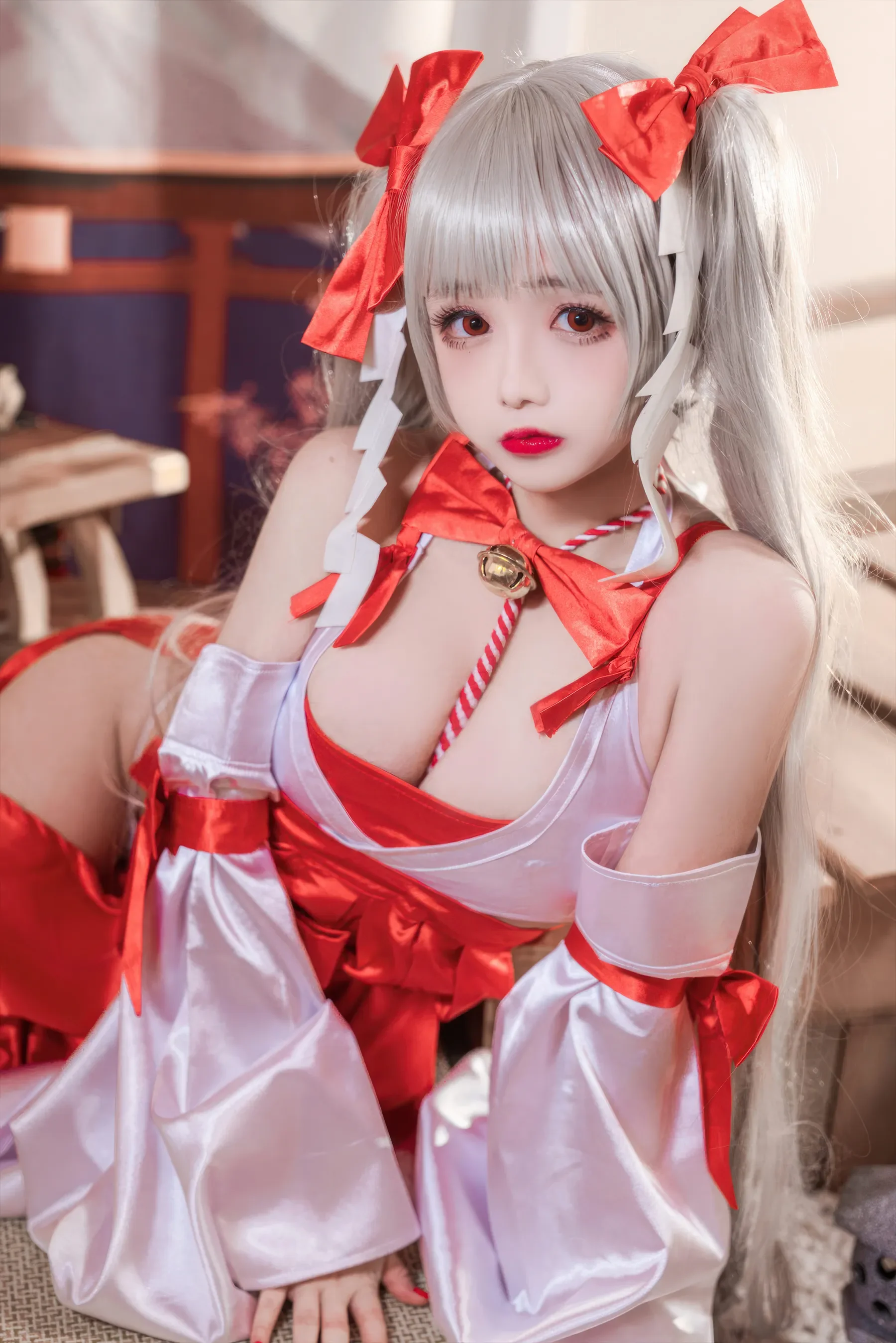 日奈娇 – 碧蓝航线 可畏巫女 Cosplay-第6张