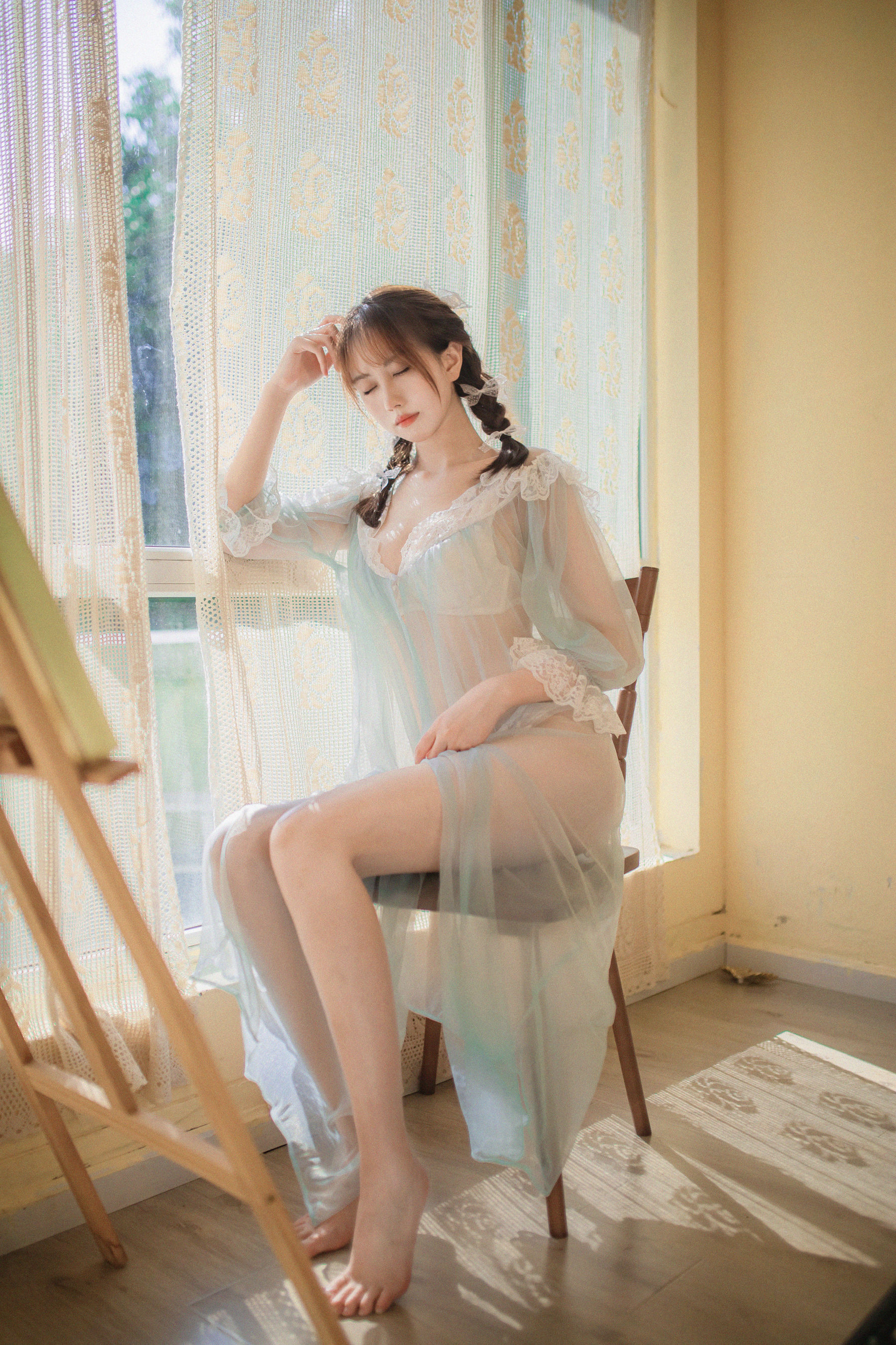 次元少女念雪ww – 蓝纱衣 Cosplay-第12张
