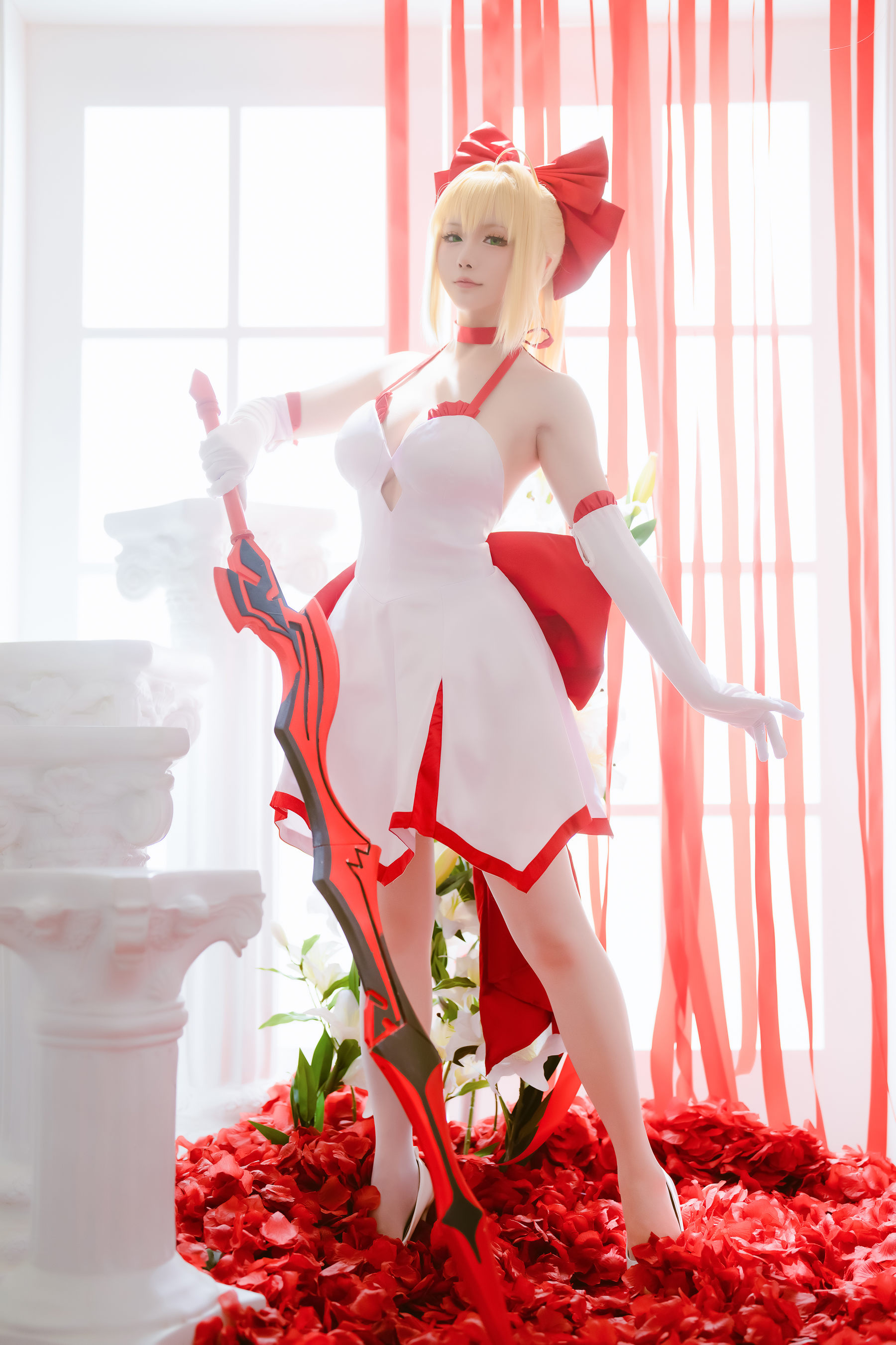 Coser小姐姐星之迟迟 – Fate 尼禄 Cosplay-第21张