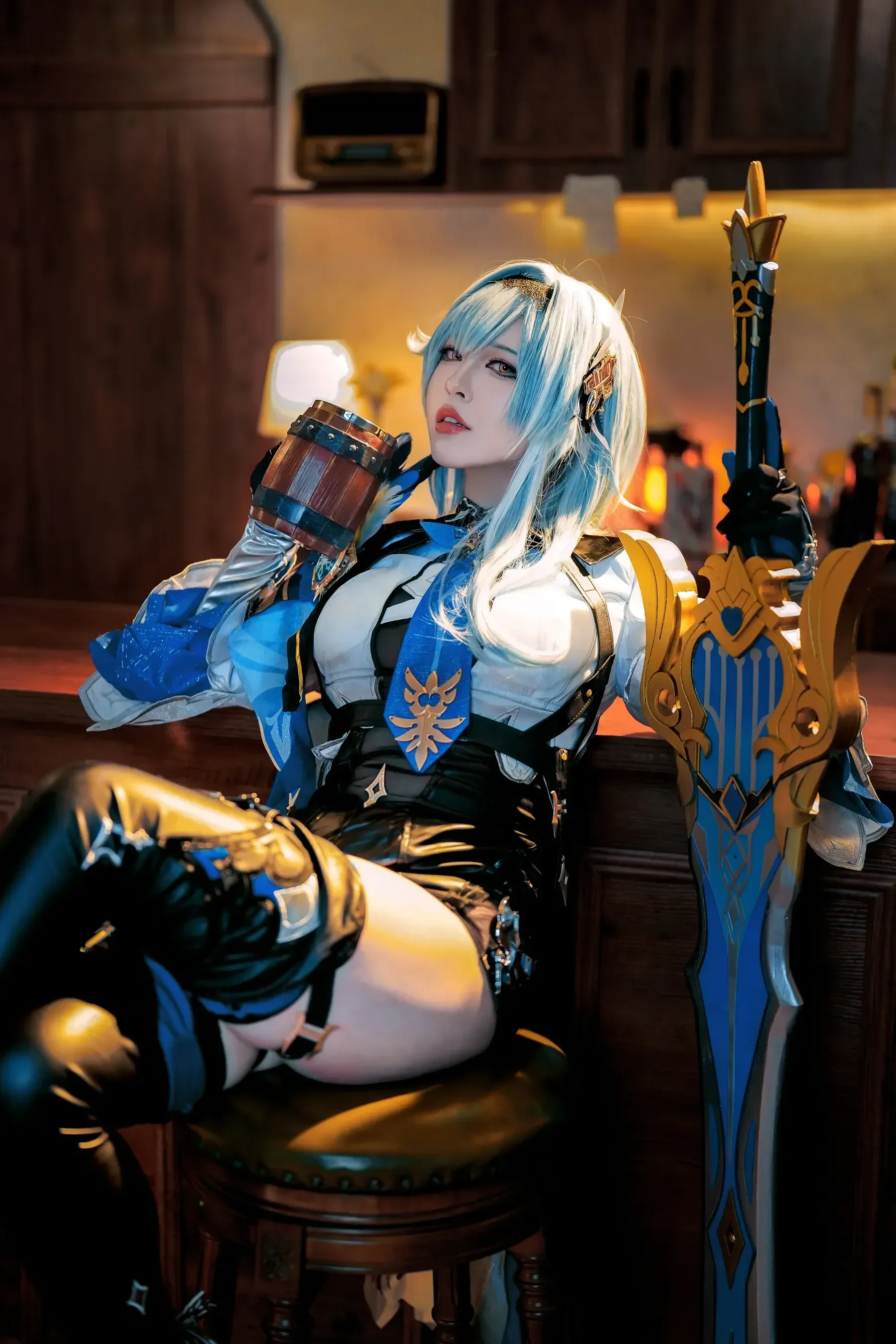 半半子 – 原神优菈 Cosplay-第5张