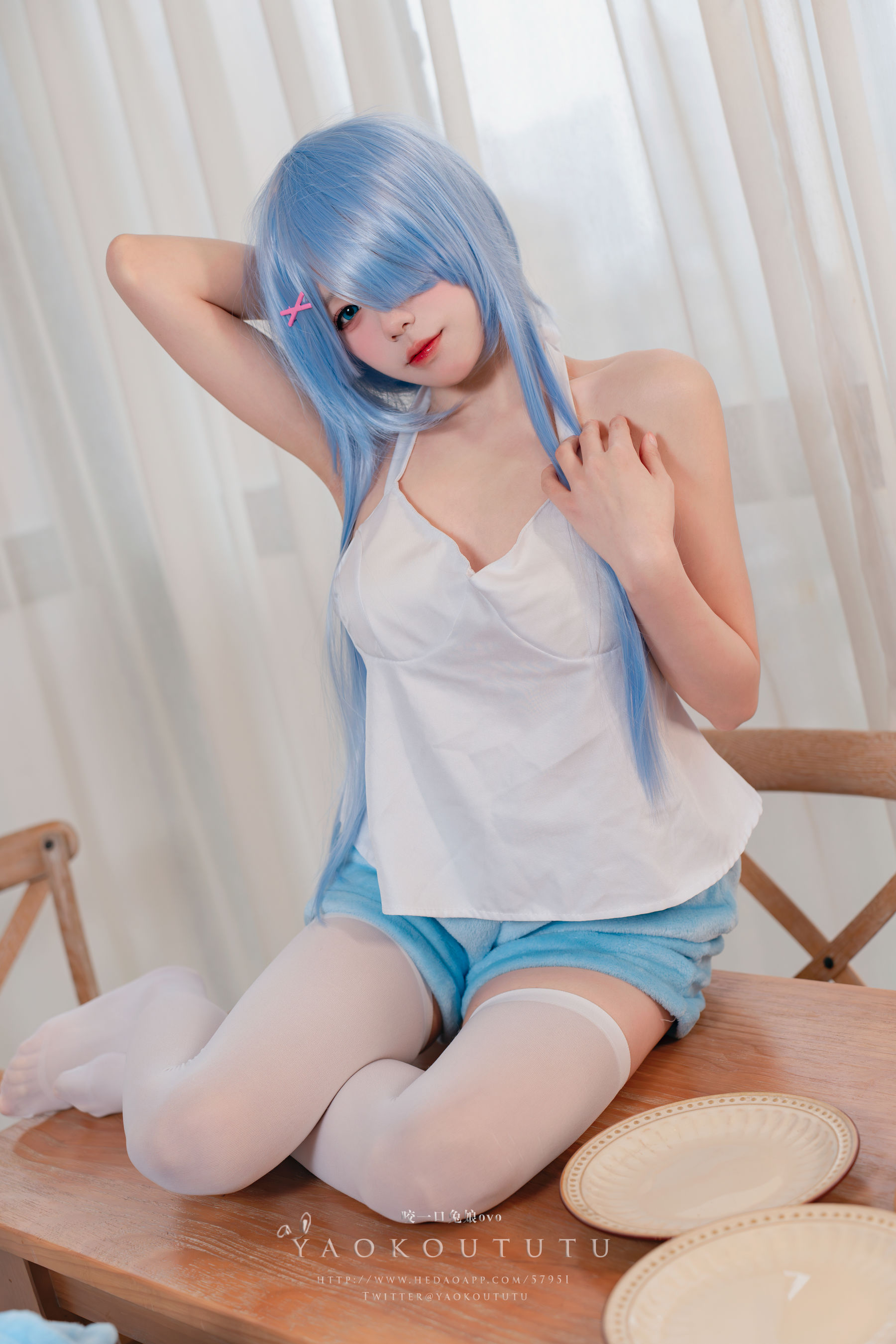 咬一口兔娘 – 蕾姆喵喵 Cosplay-第15张