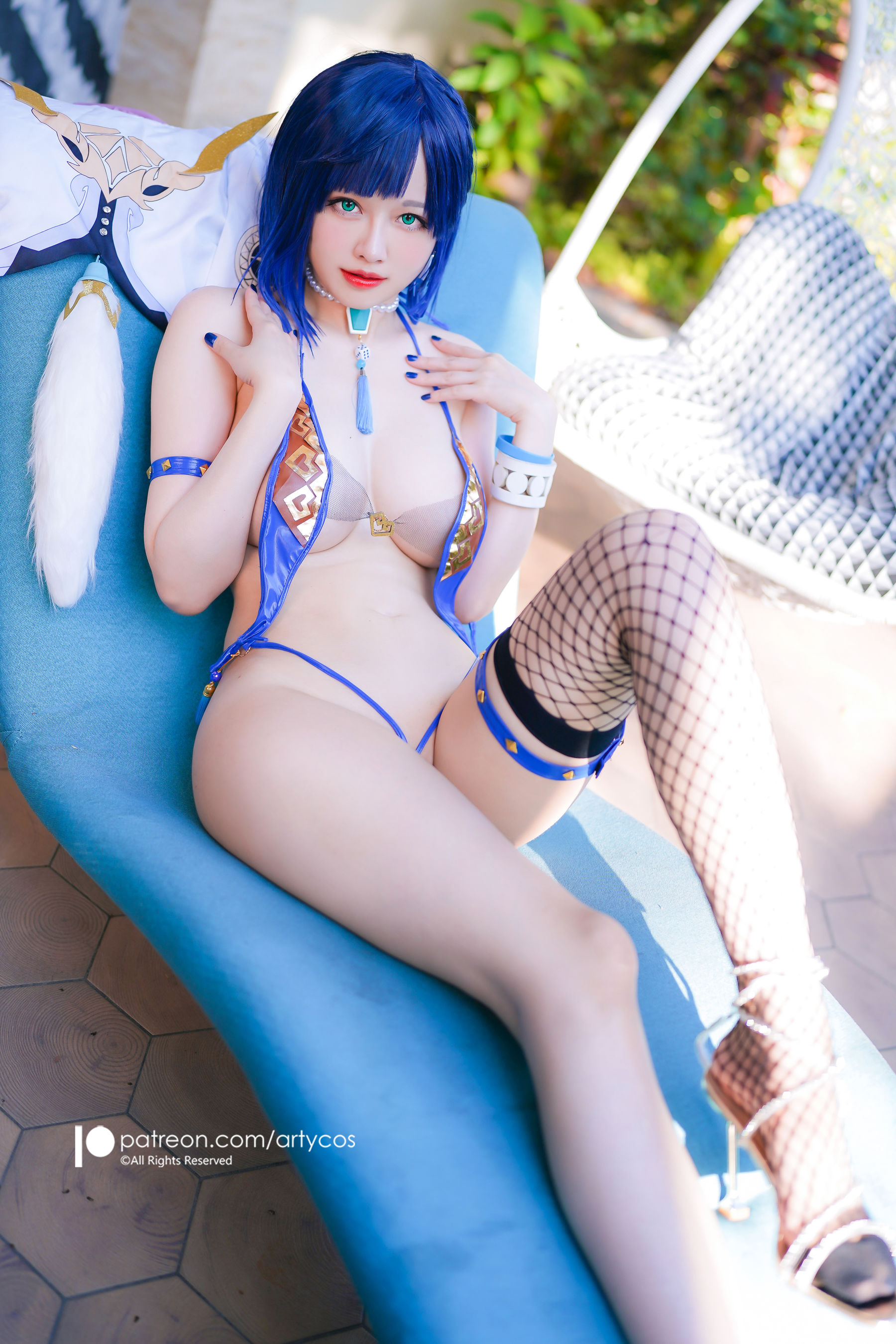 COS妹子Arty亞緹 – Genshin Yelan Cosplay-第59张