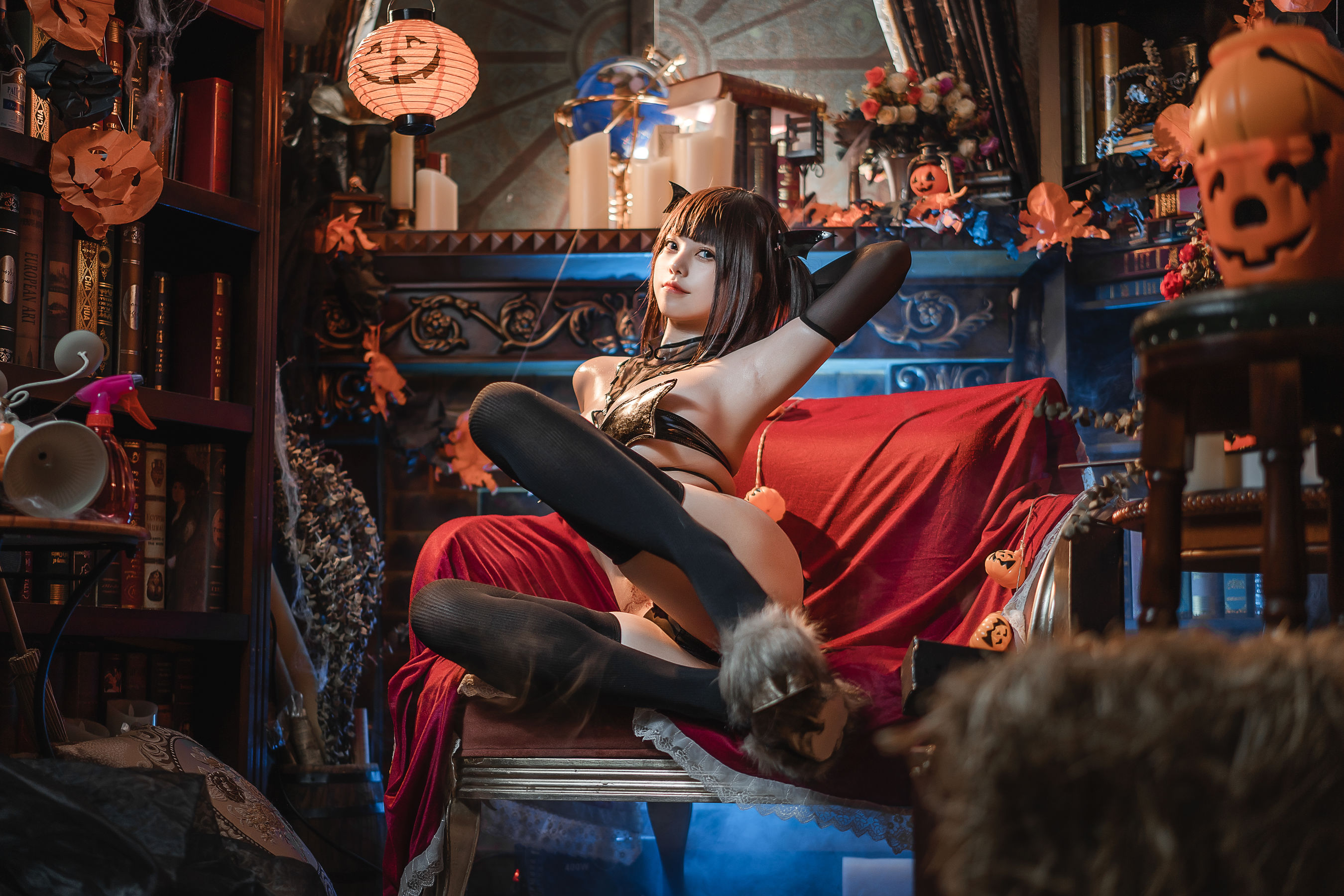 萌系小姐姐蜜汁猫裘 – 羊蹄魅魔 Cosplay-第6张