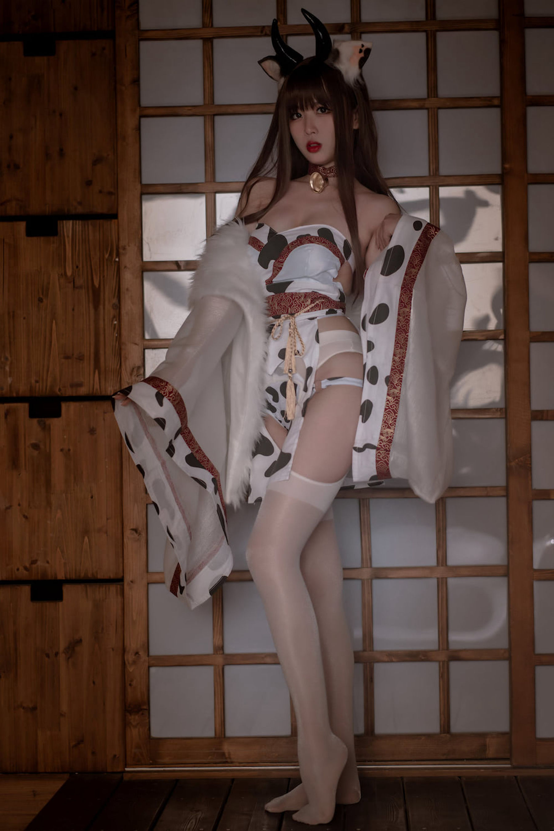 轩萧学姐 – 牛牛和服 Cosplay-第38张