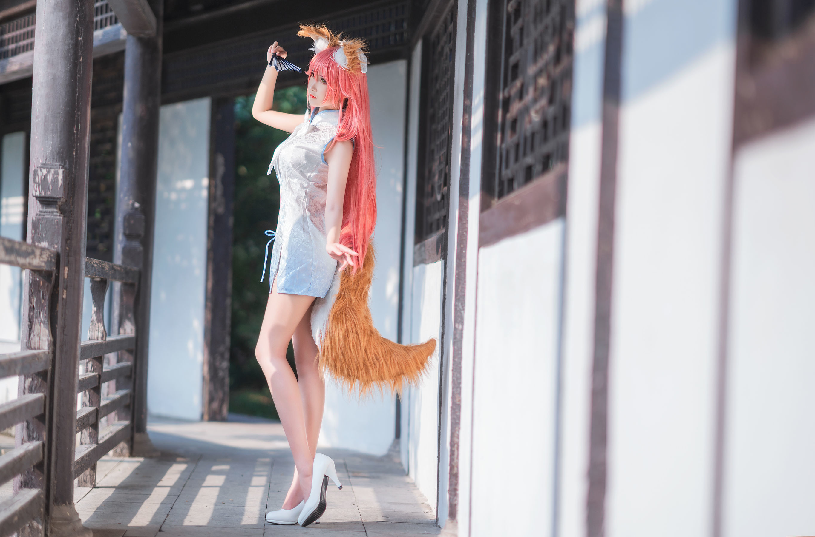 微博妹子三度_69 旗袍玉藻前 Cosplay-第39张