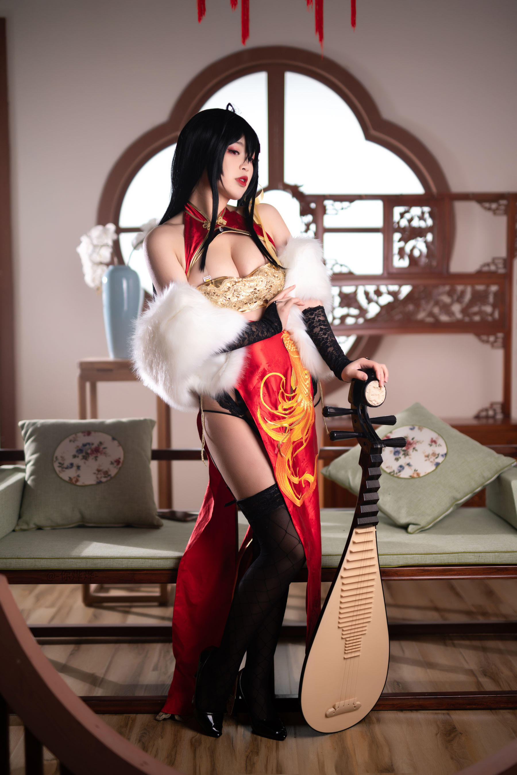 萌系小姐姐-白烨- 大凤旗袍 Cosplay-第39张