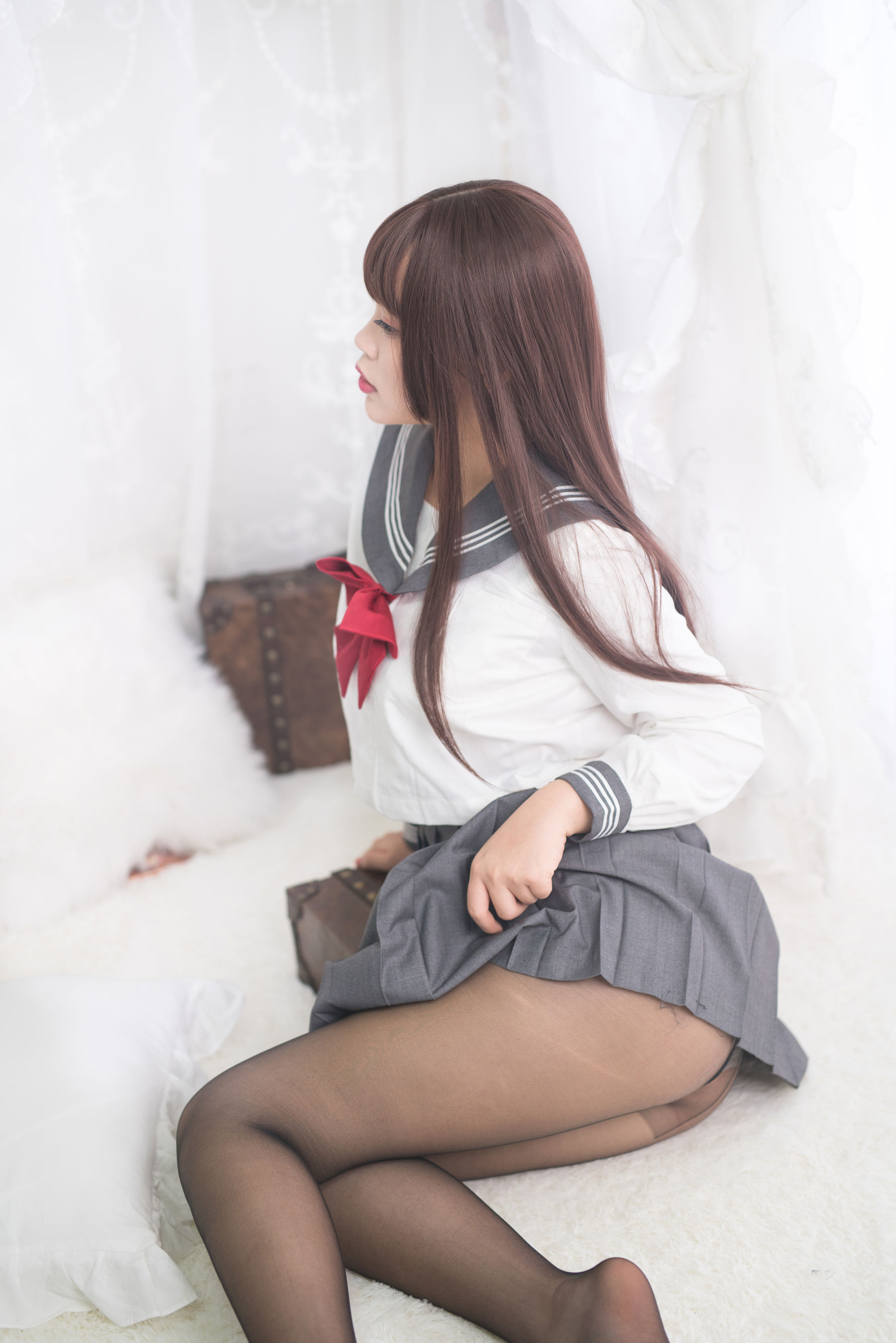 萌系小姐姐-白烨- 绝对足域 Cosplay-第21张