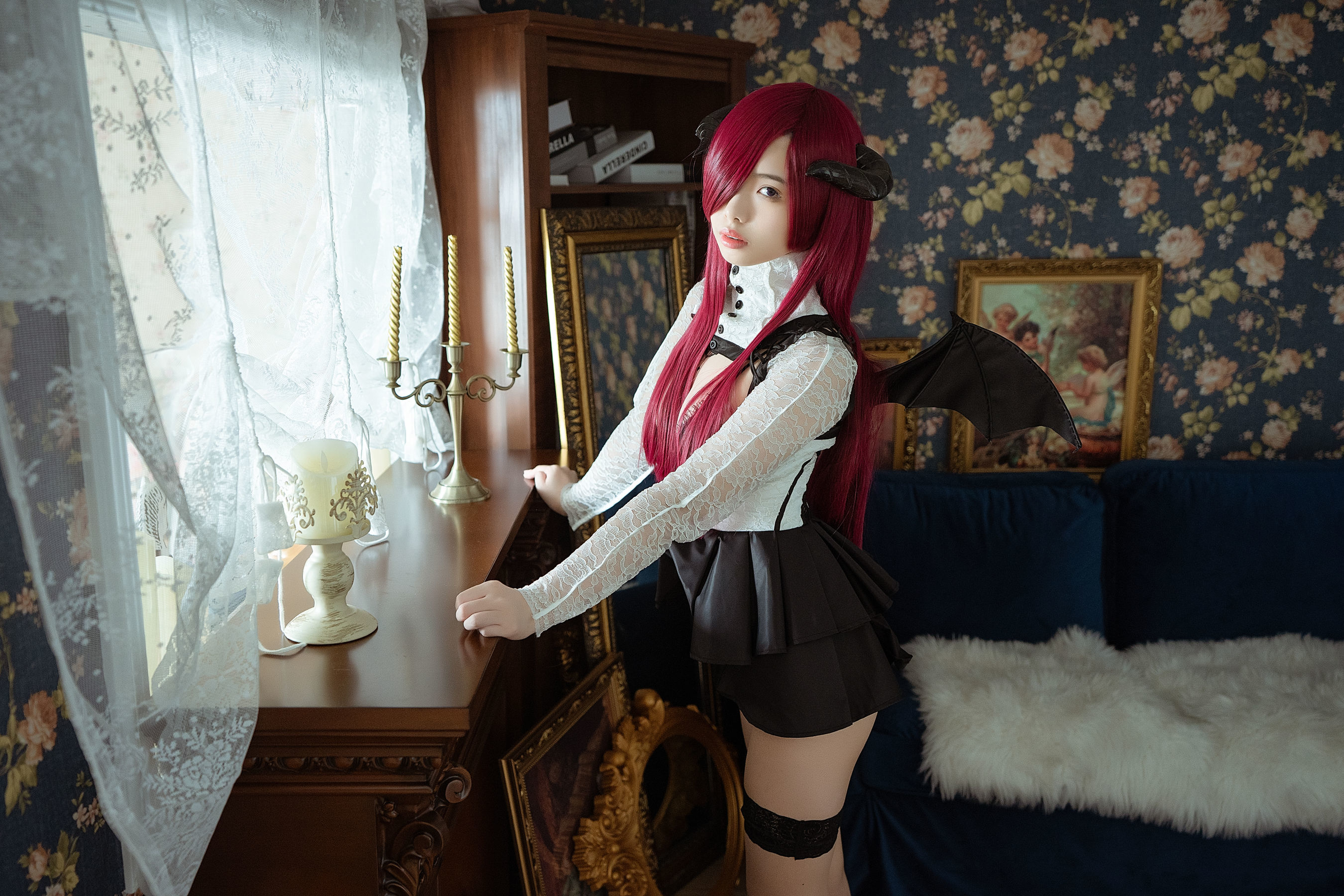 [萝莉COS] 雯妹 – 魅魔 the countess of devil Cosplay-第24张