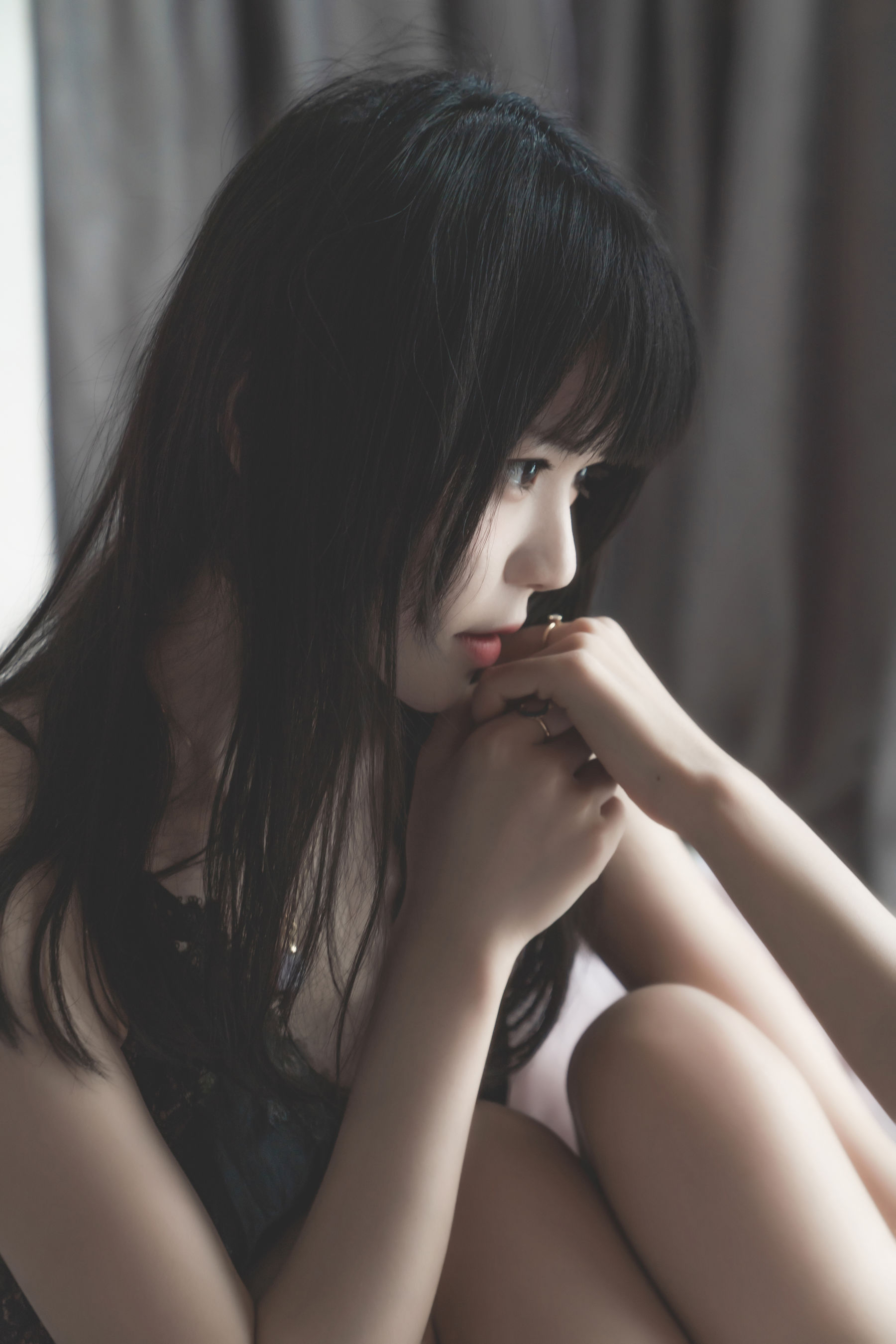 萌系小姐姐木绵绵OwO桜桃喵 暮(黑裙×妹抖) Cosplay-第10张