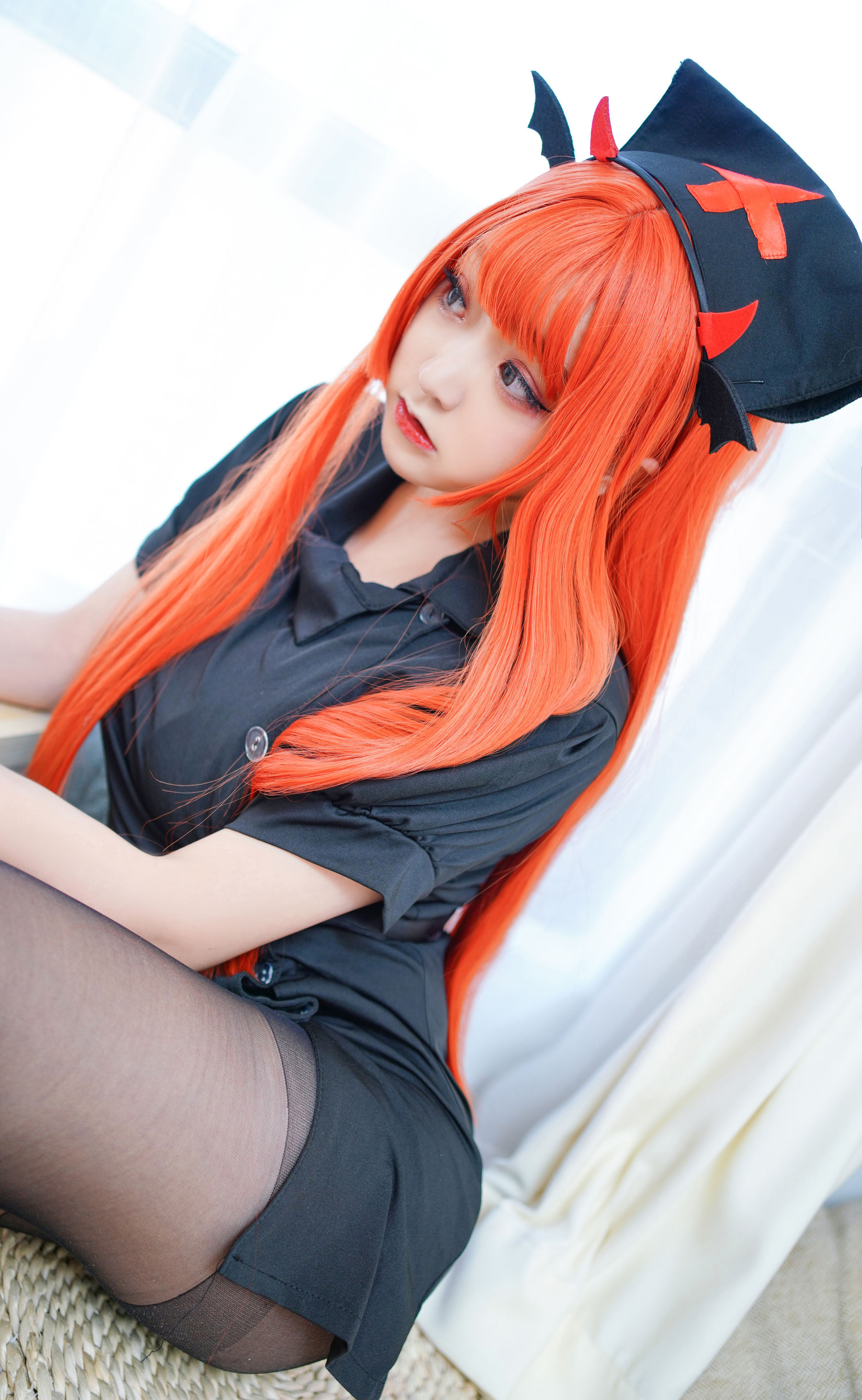 动漫博主恩田直幸 – 橘色黑护士 Cosplay-第48张