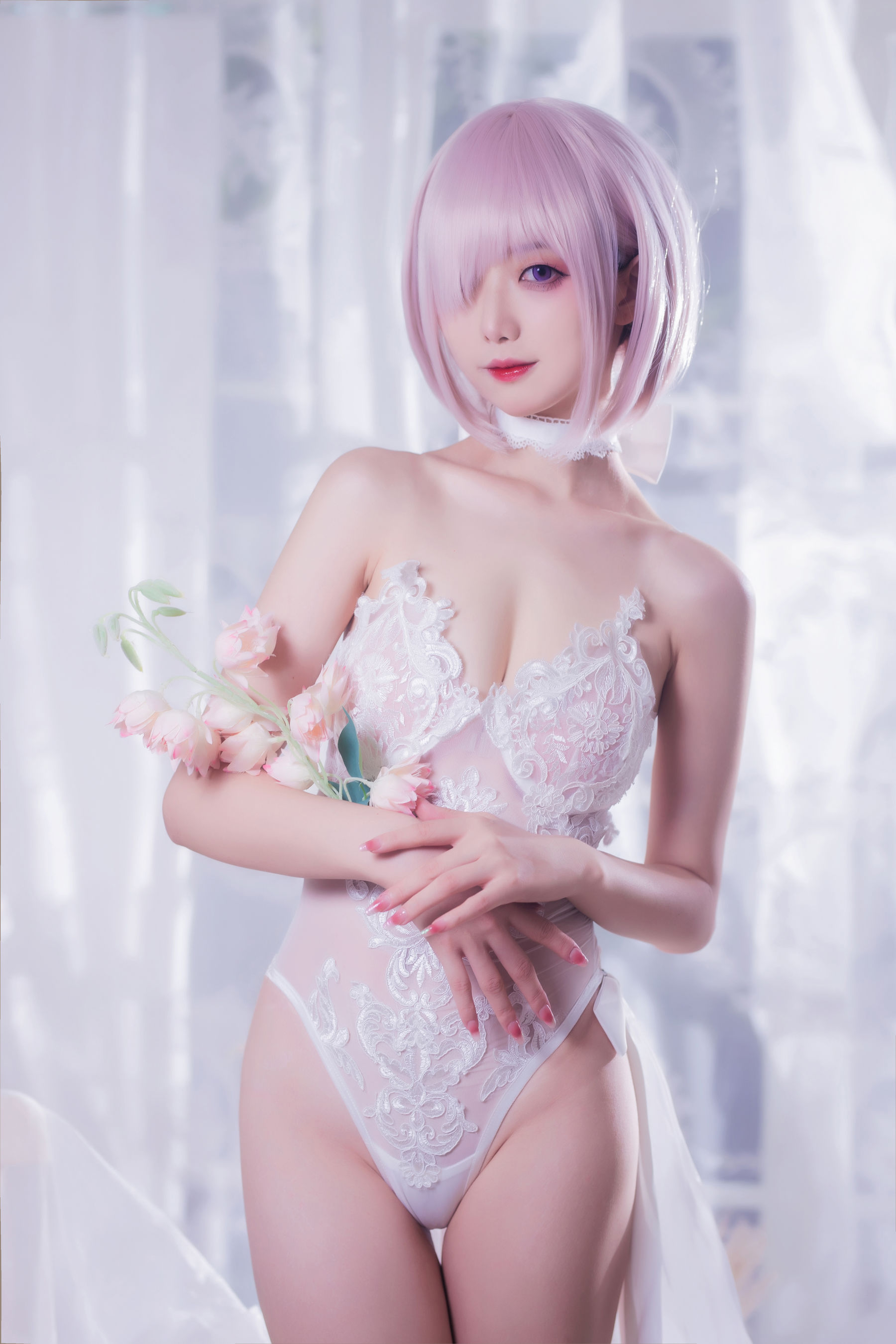动漫博主封疆疆v – 婚纱玛修 Cosplay-第30张