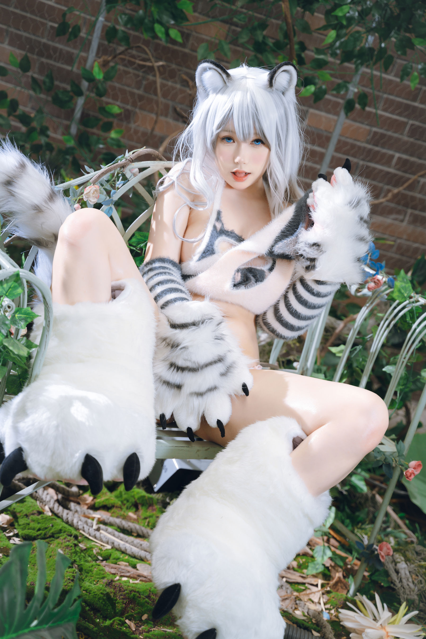 一北亦北 – 白虎兽娘福瑞 Cosplay-第9张