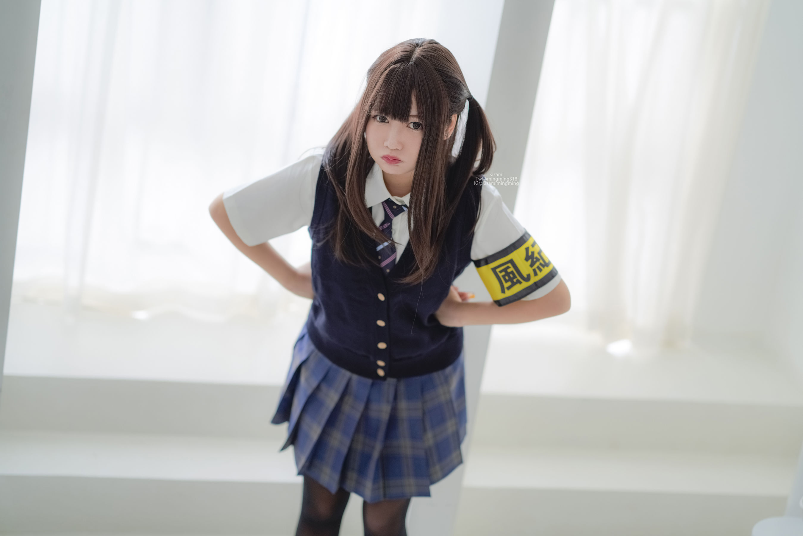 銘銘Kizami – JK黑丝 Cosplay-第3张
