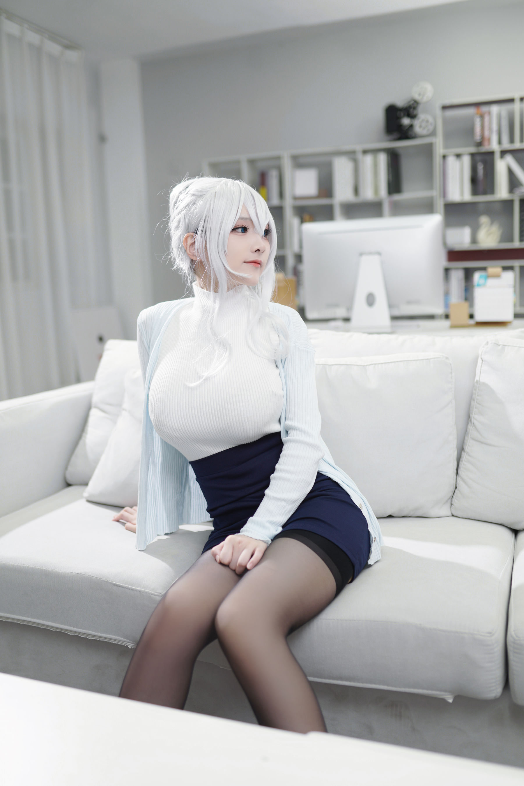 幼愛youmeko – 未亡人雪女 Cosplay-第50张