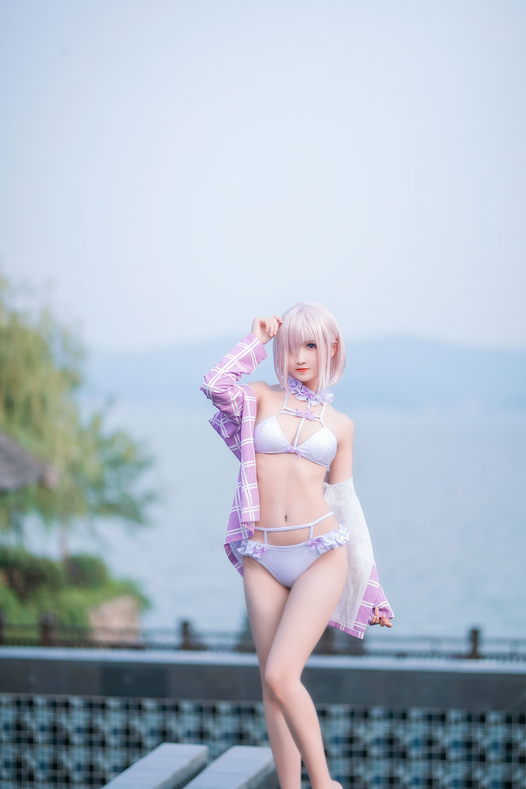 微博妹子三度_69 玛修泳装 Cosplay-第2张