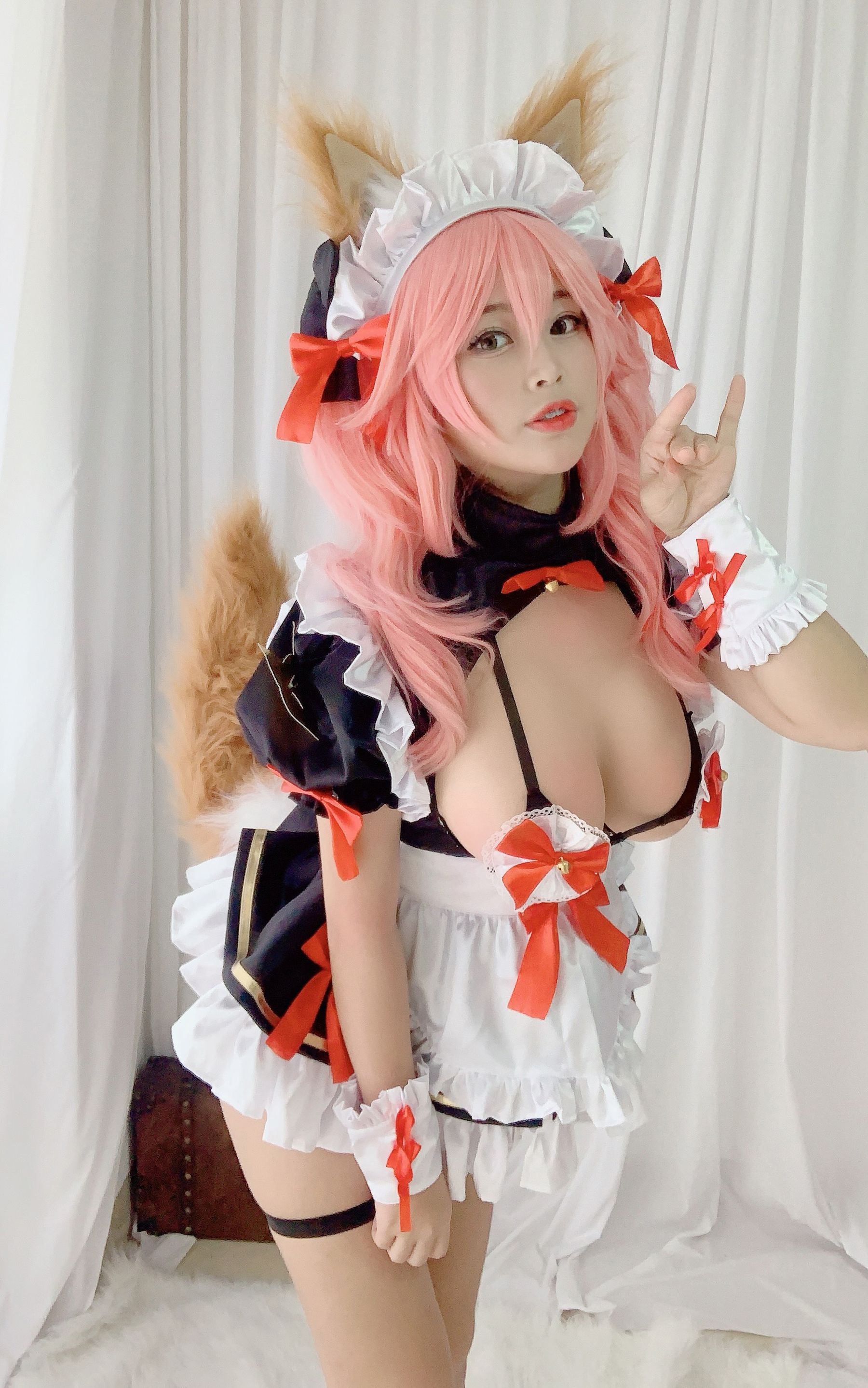 萌系小姐姐-白烨- – 玉藻前同人女仆 Cosplay-第10张