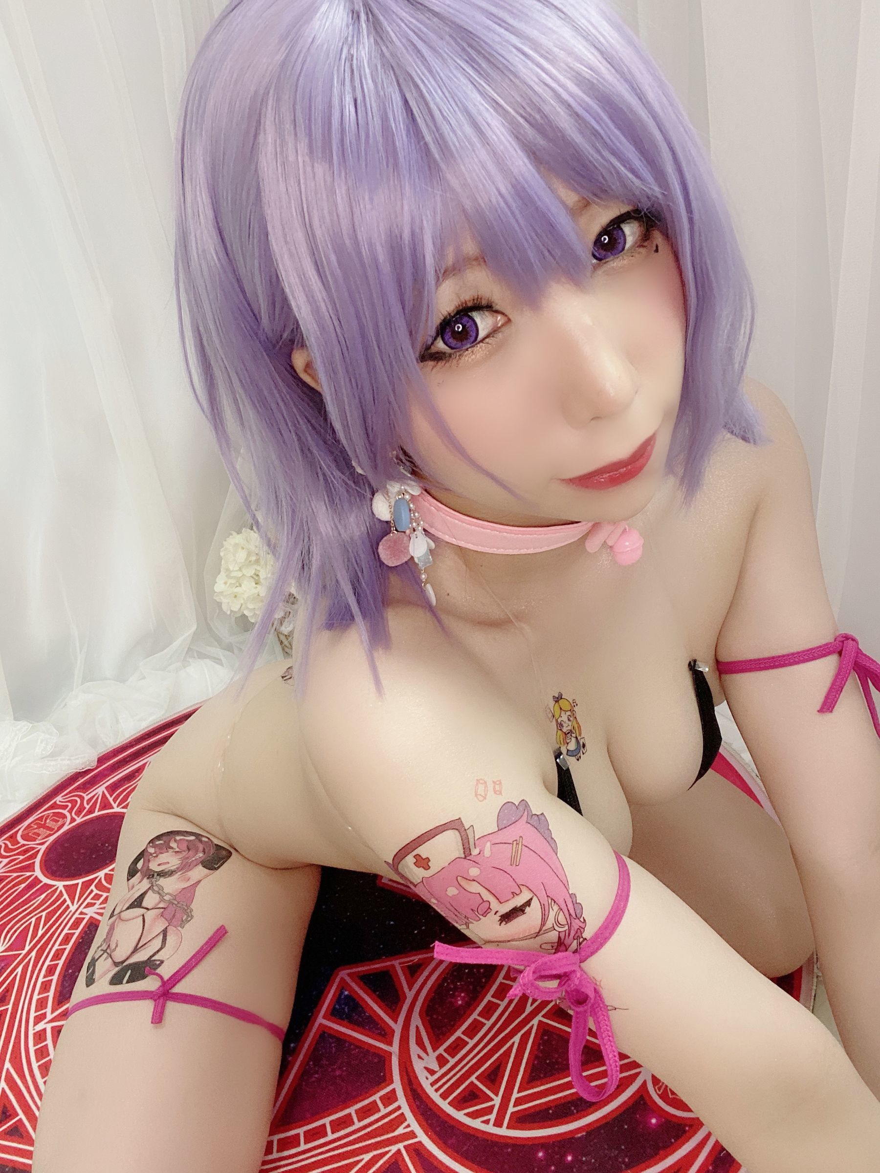 二次元巨乳美女鹿野希 – 淫纹姬 Cosplay-第71张