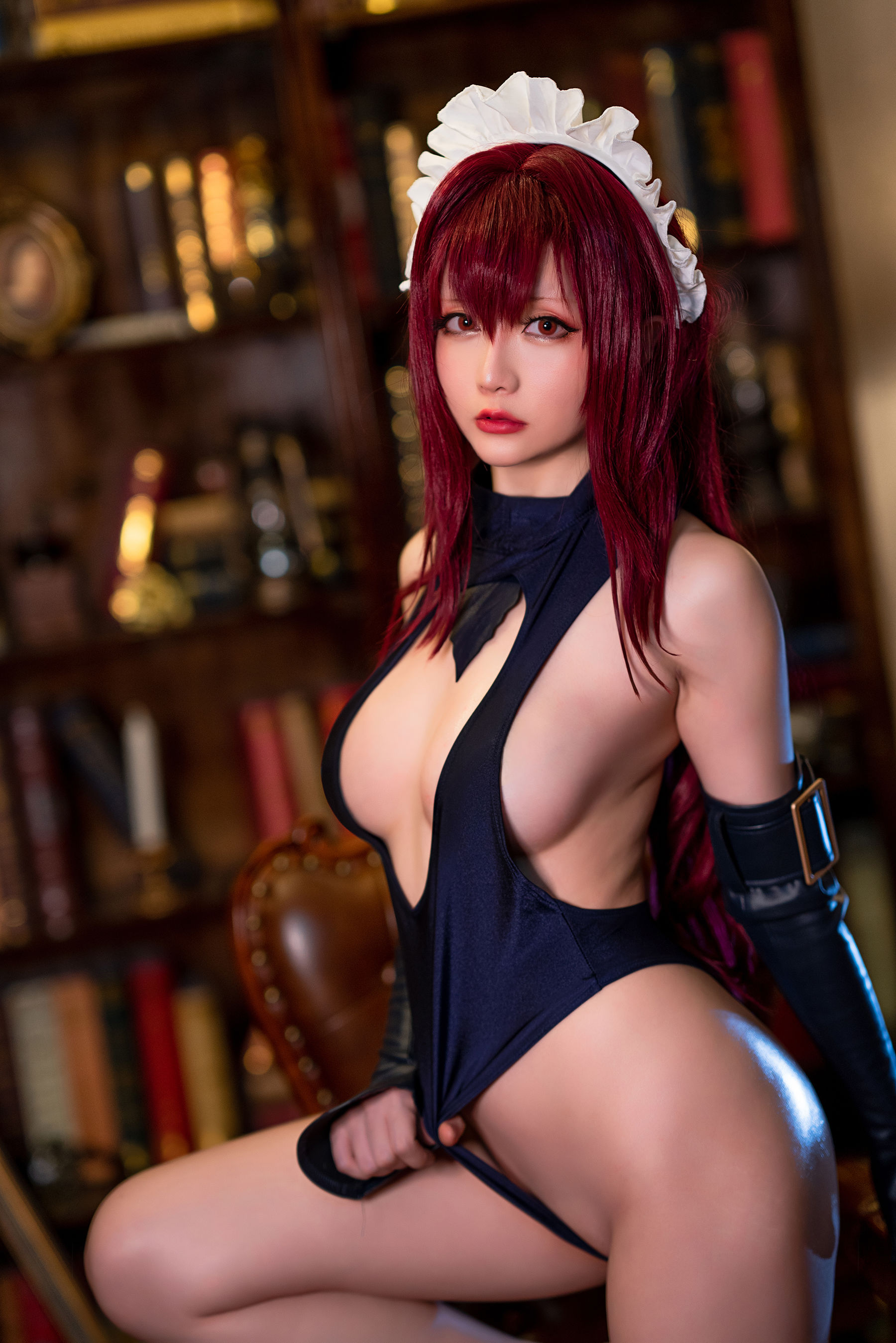 Coser小姐姐星之迟迟 – 情人节 斯卡哈 Cosplay-第20张