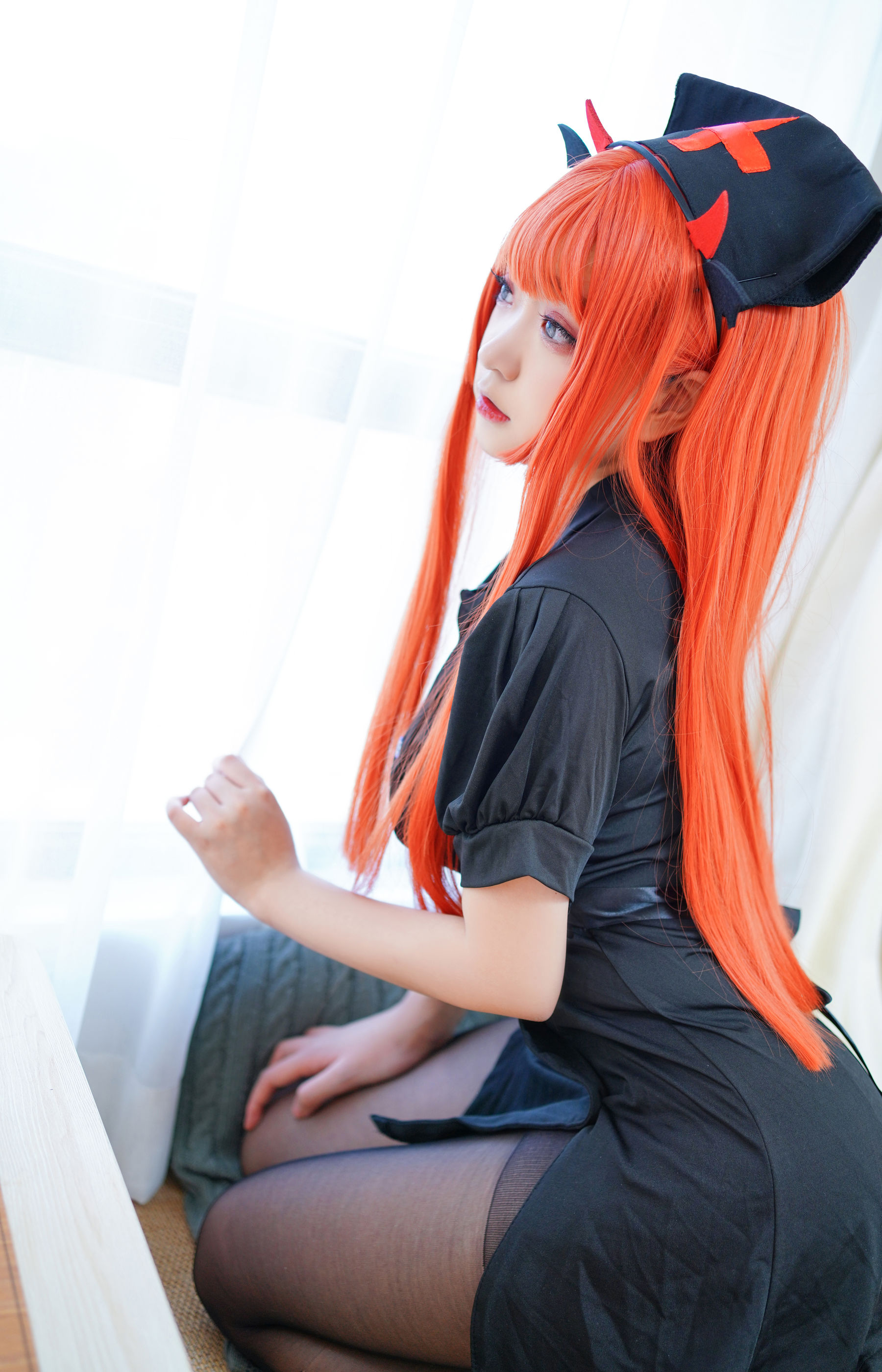 动漫博主恩田直幸 – 橘色黑护士 Cosplay-第14张
