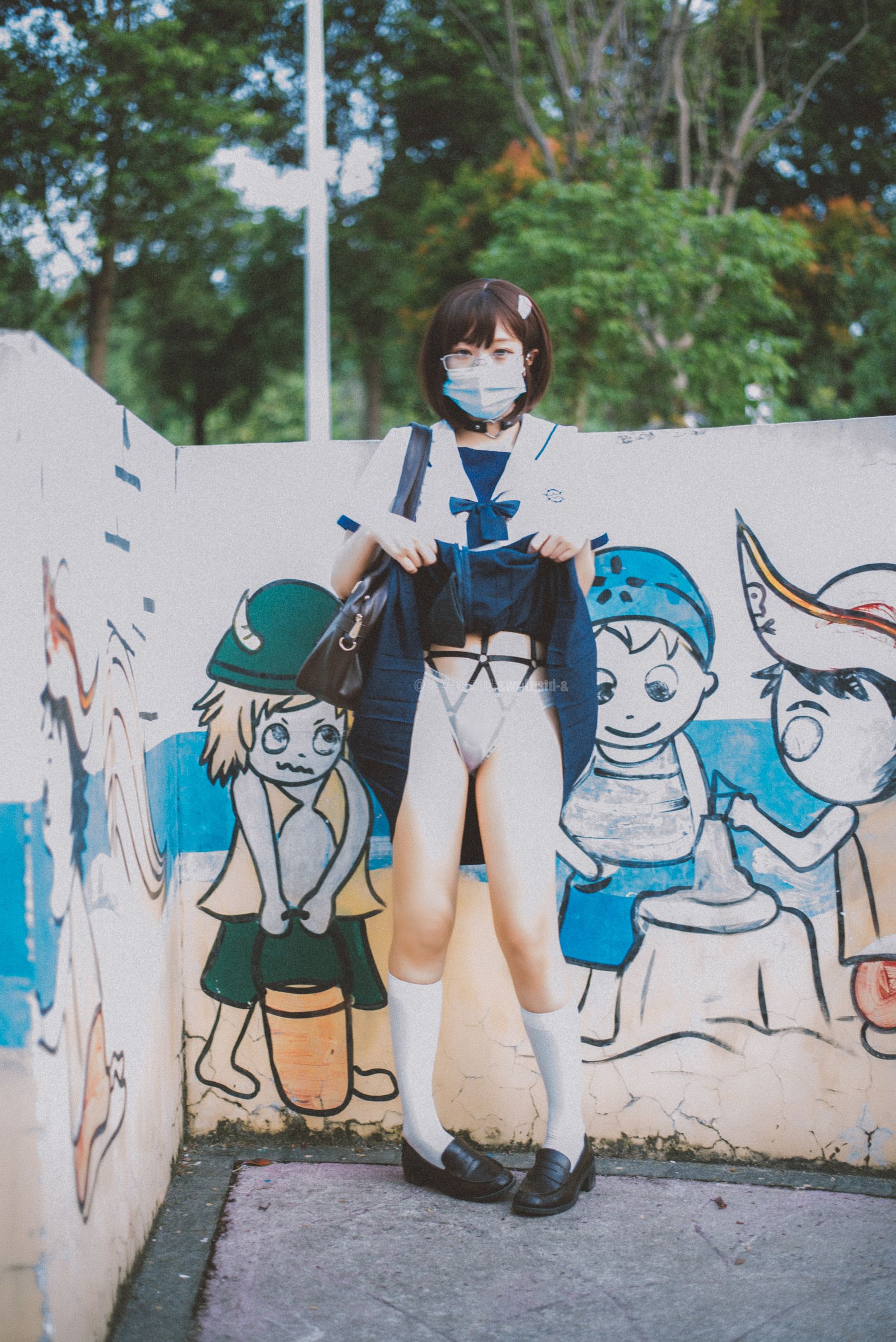 动漫博主柒柒要乖哦 – 乐园JK Cosplay-第1张