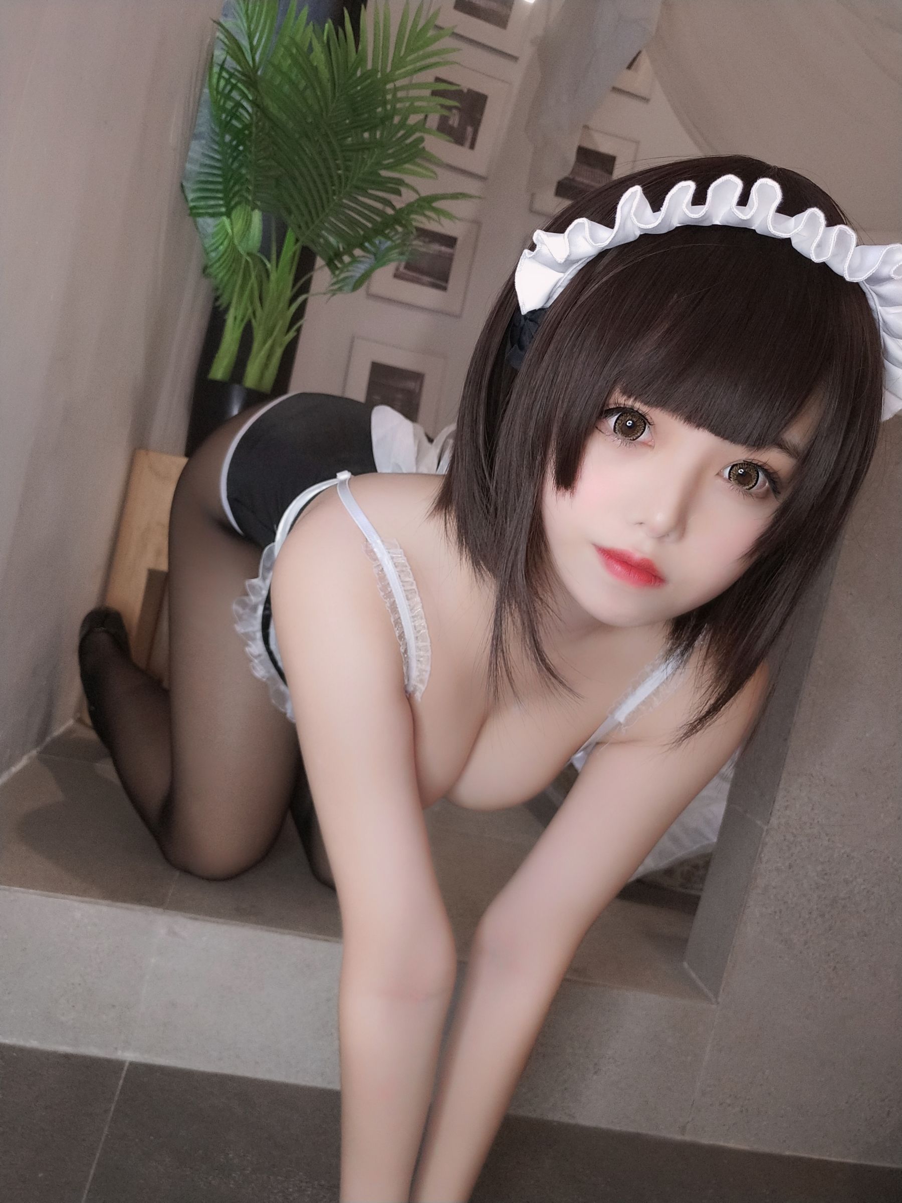 萌系小姐姐蜜汁猫裘 – 女仆 Cosplay-第40张
