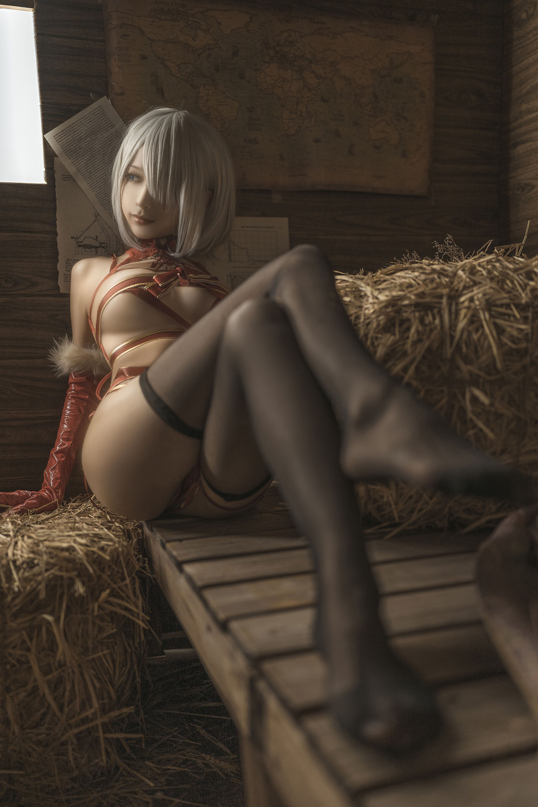 动漫博主蠢沫沫 – 2B圣诞 Cosplay-第20张