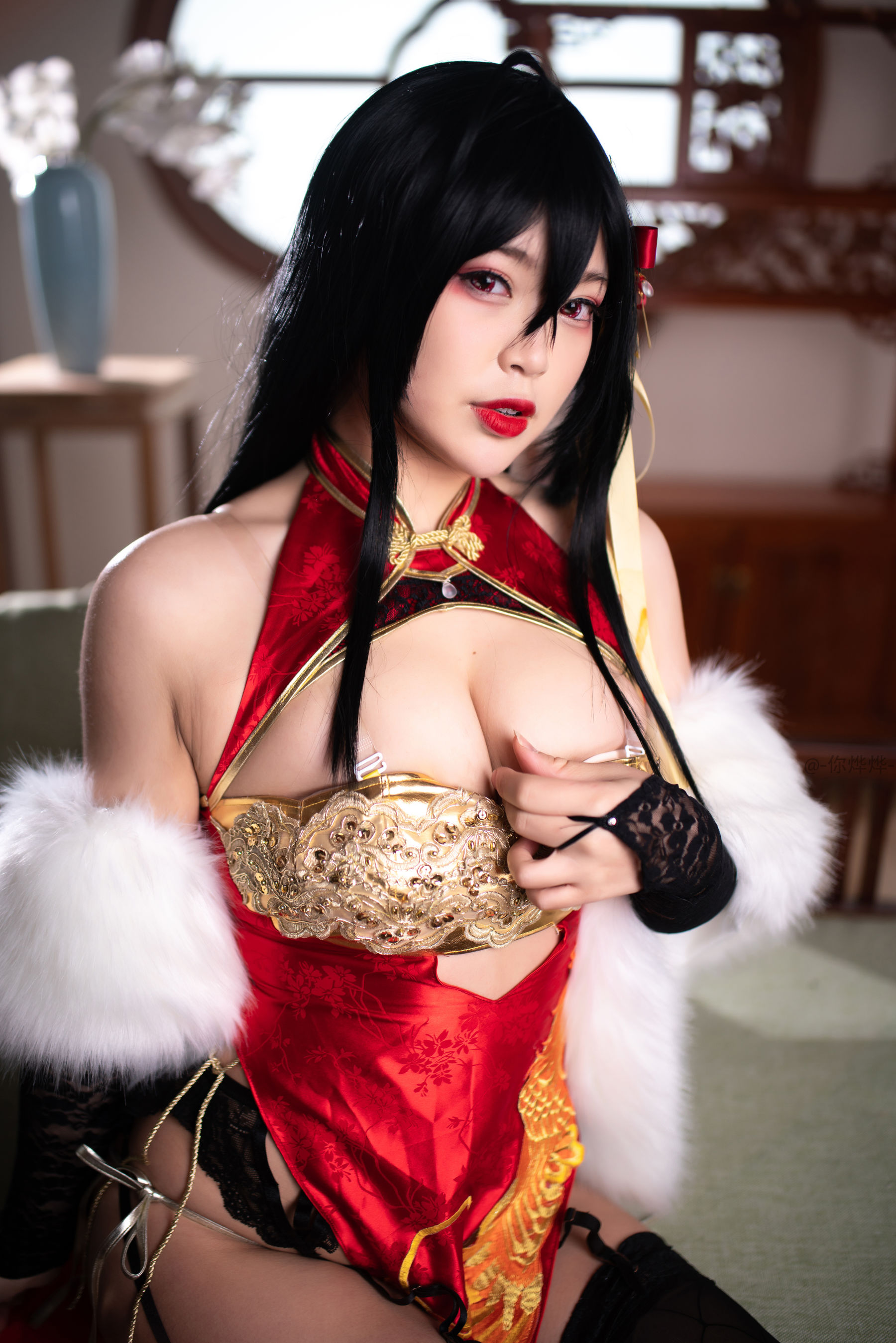 萌系小姐姐-白烨- 大凤旗袍 Cosplay-第38张