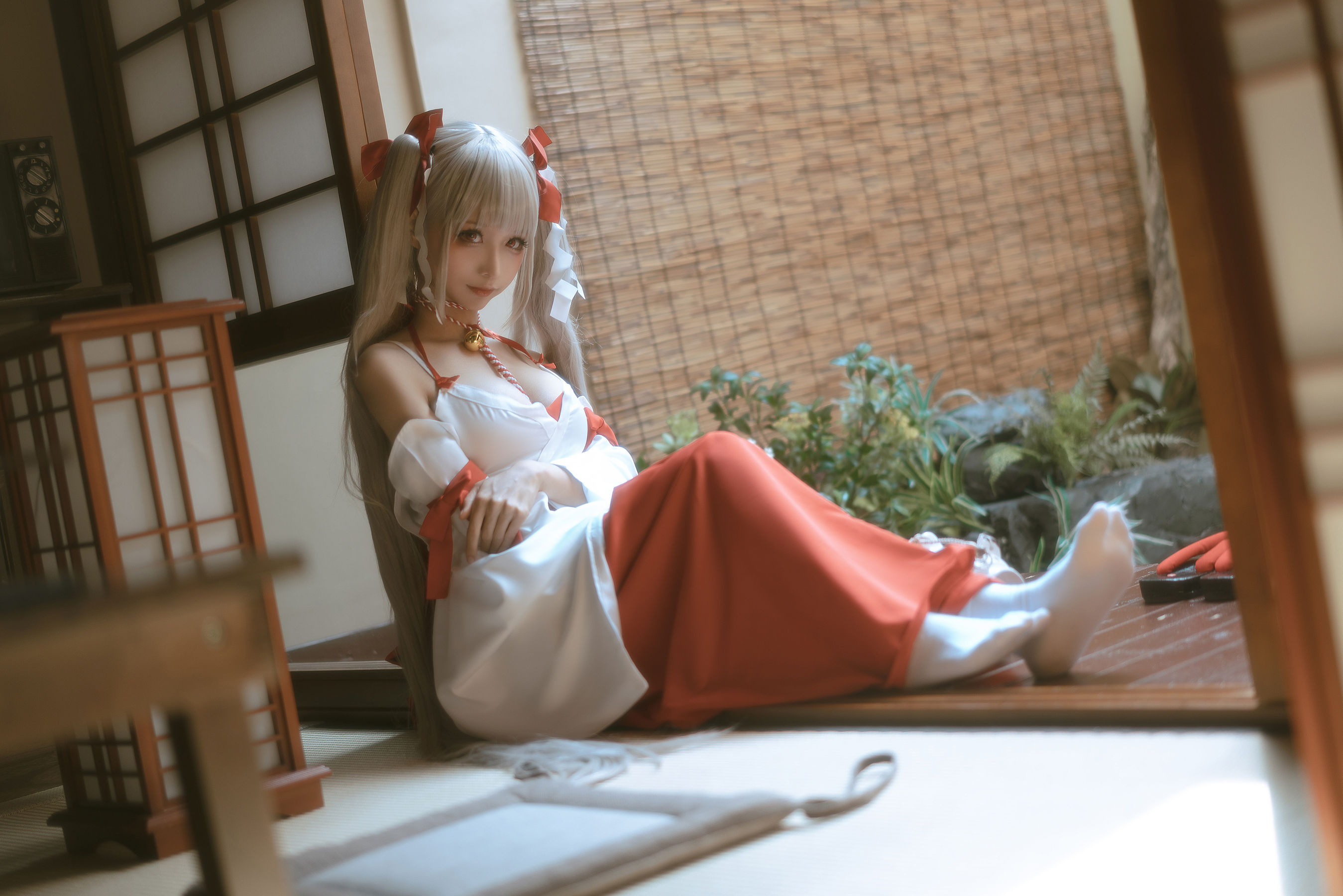 动漫博主蠢沫沫 – 可畏巫女 Cosplay-第3张