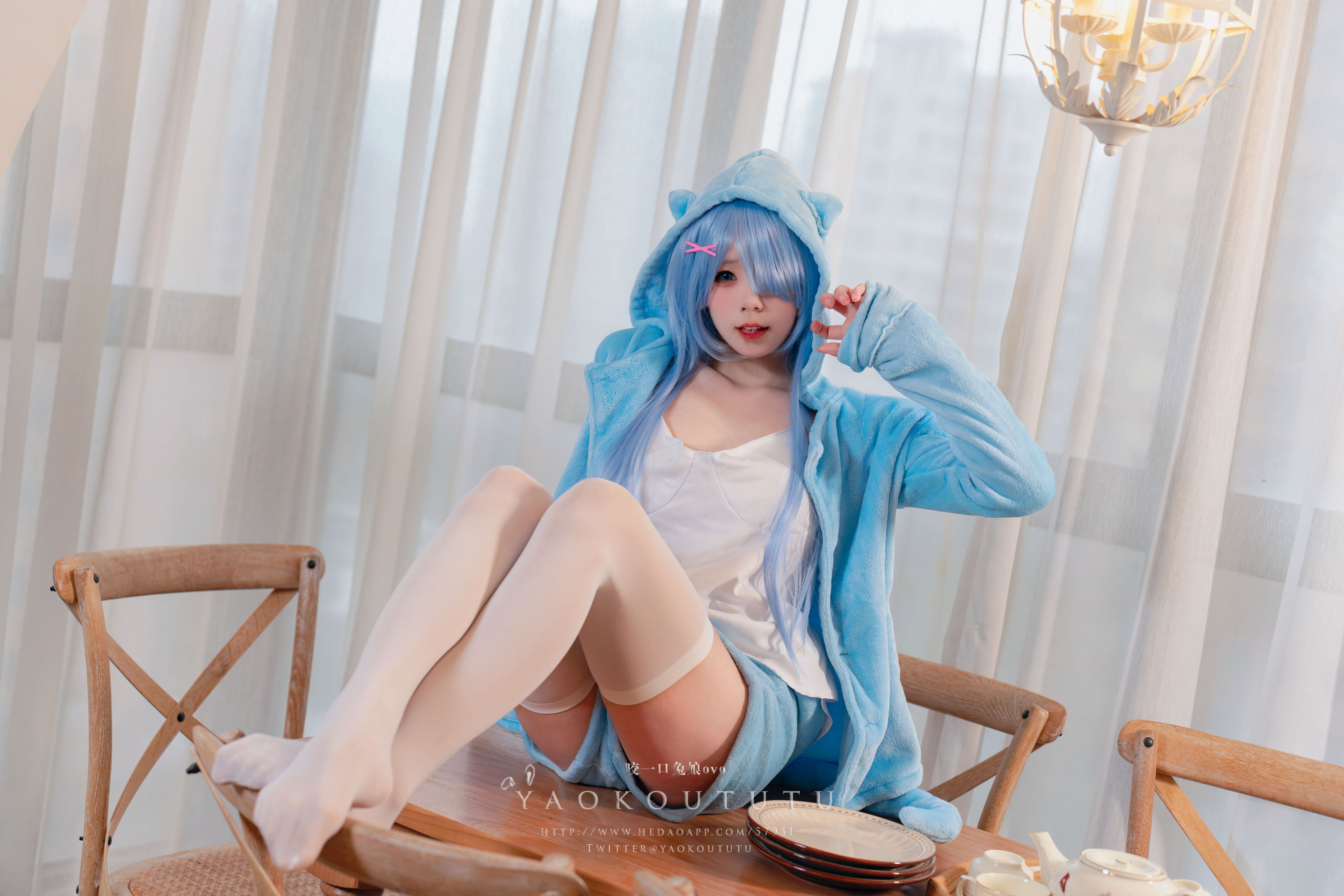 咬一口兔娘 – 蕾姆喵喵 Cosplay-第48张