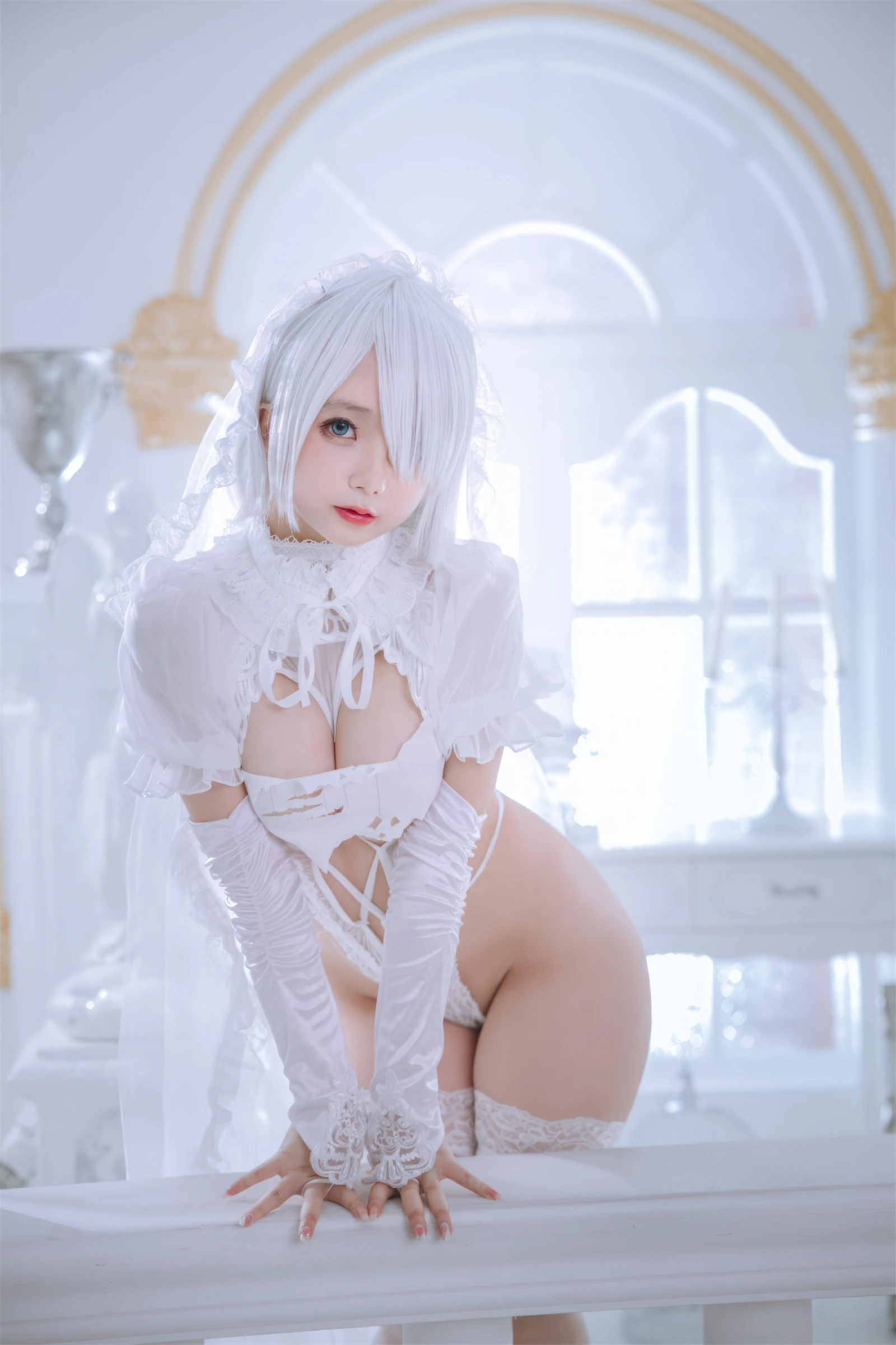 日奈娇 – 白色花嫁 Cosplay-第24张