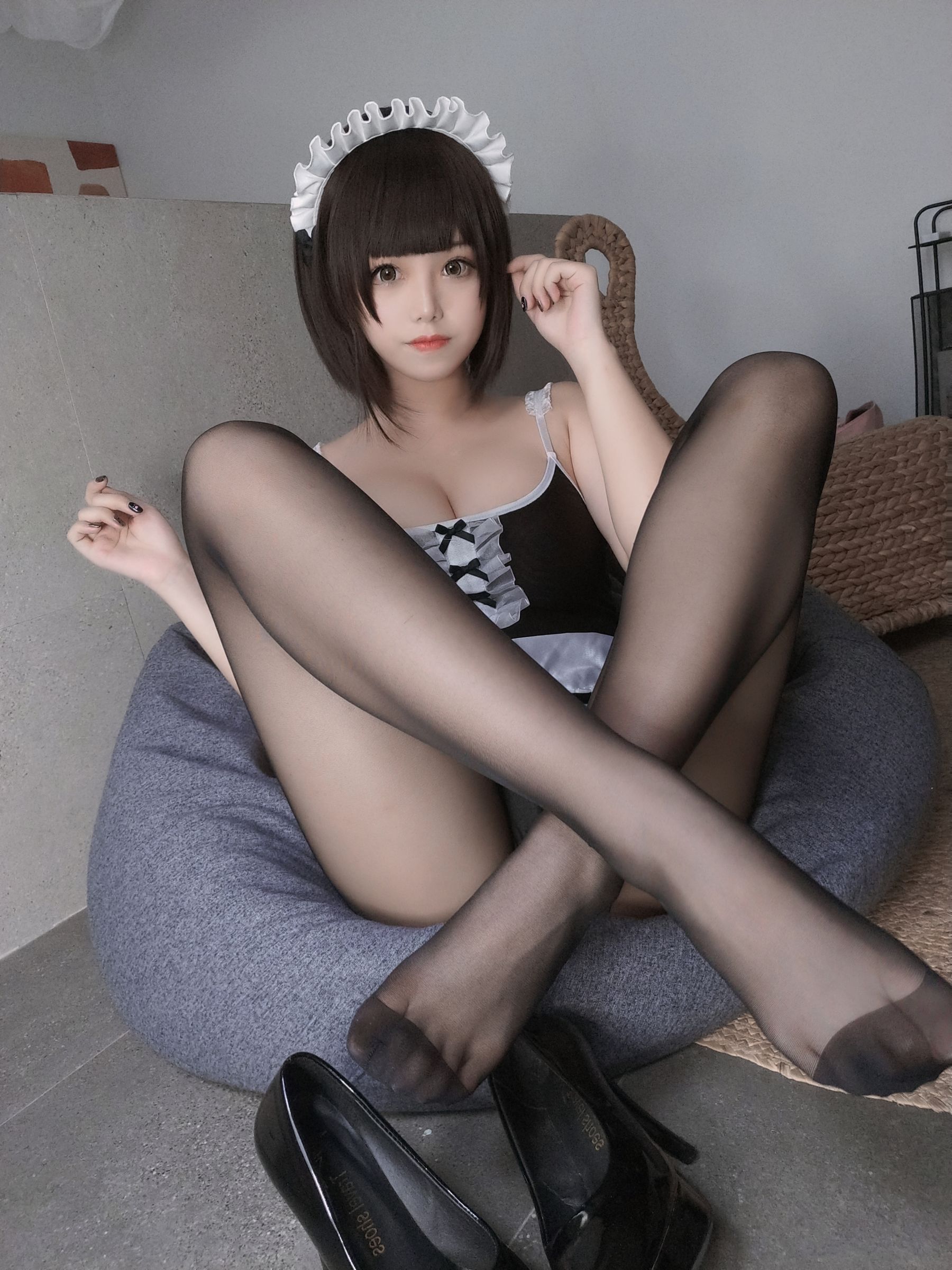 萌系小姐姐蜜汁猫裘 – 女仆 Cosplay-第28张