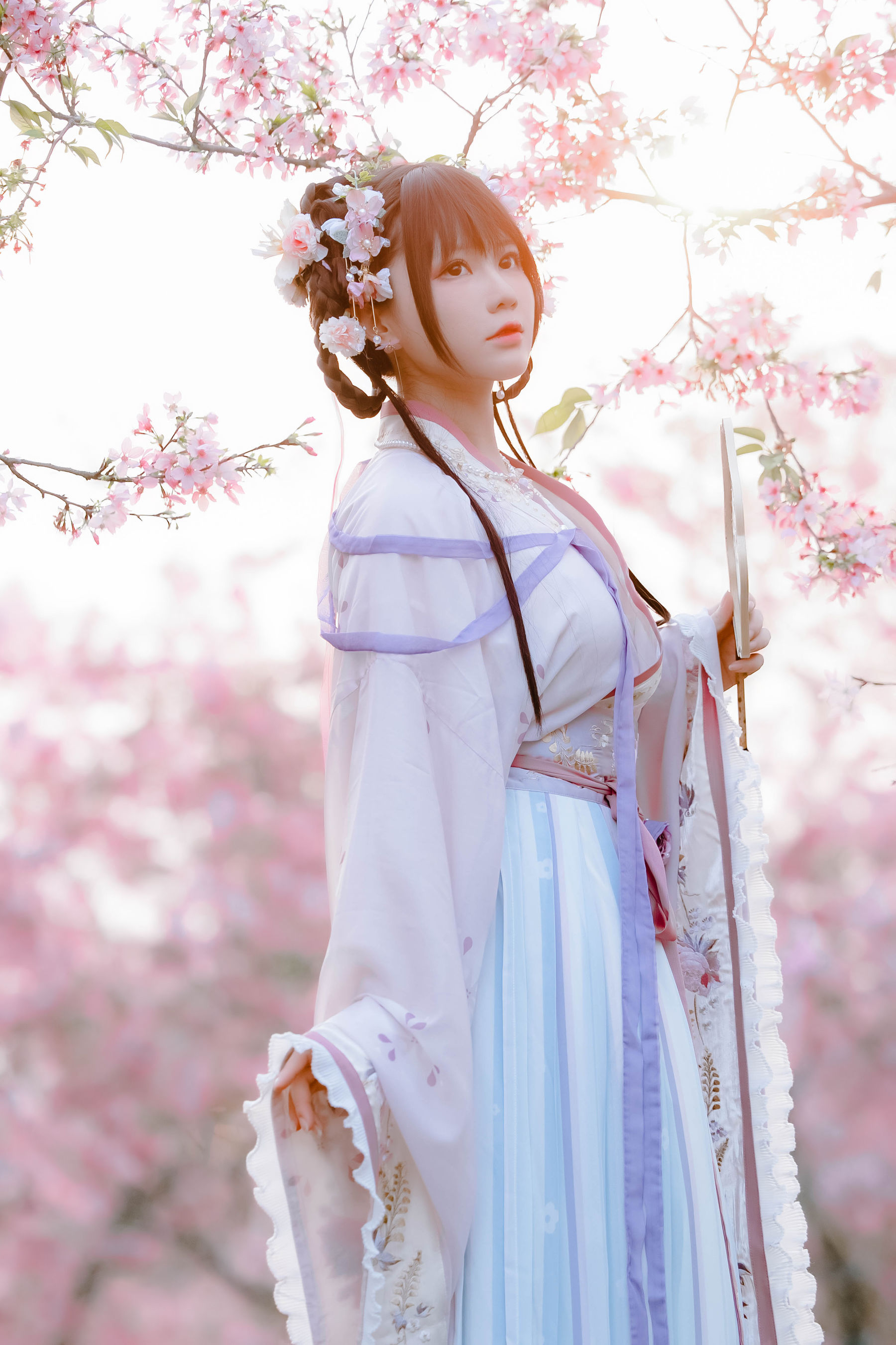 萌妹子Nyako喵子 – 樱花汉服 花神祈愿 Cosplay-第23张