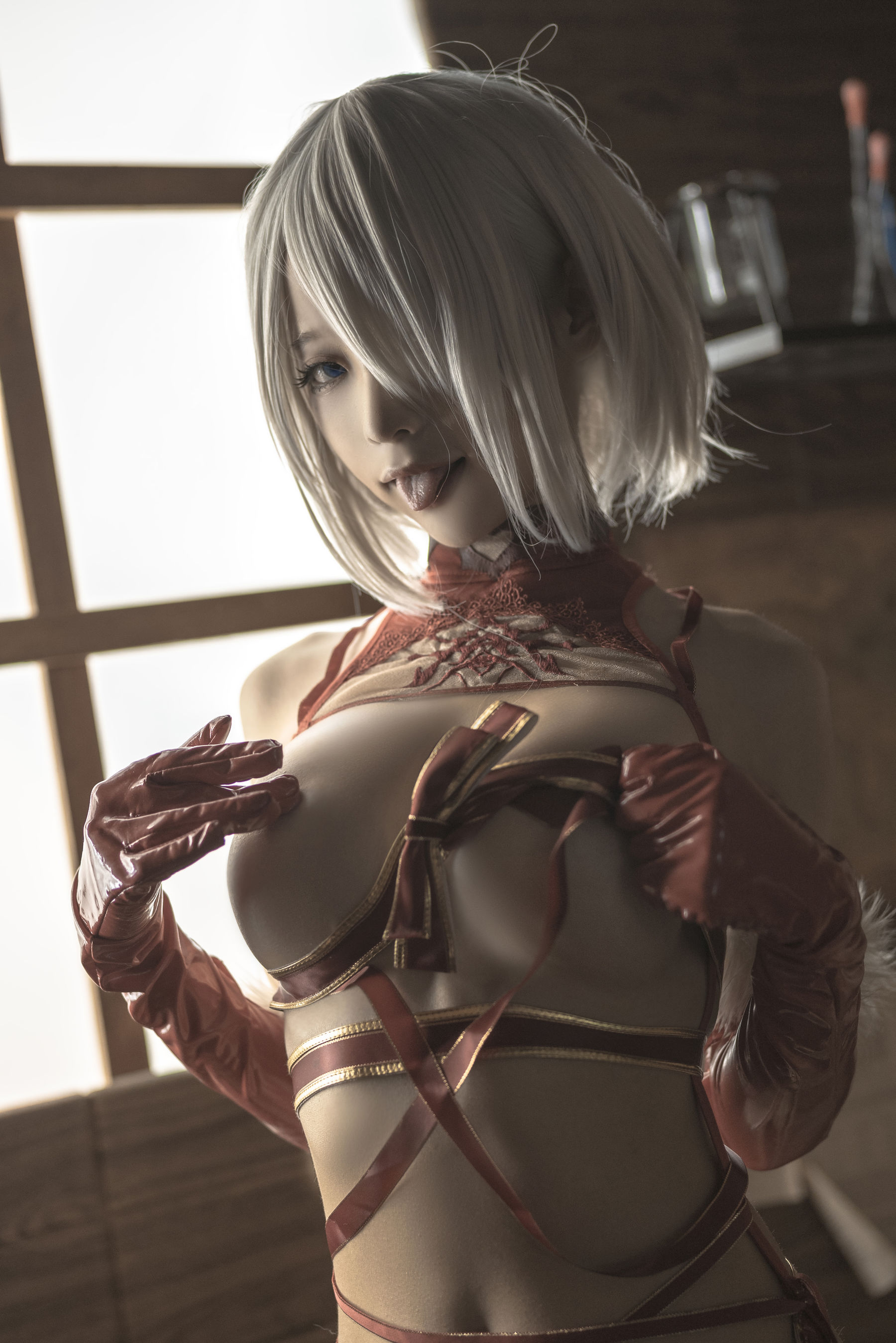 动漫博主蠢沫沫 – 2B圣诞 Cosplay-第29张