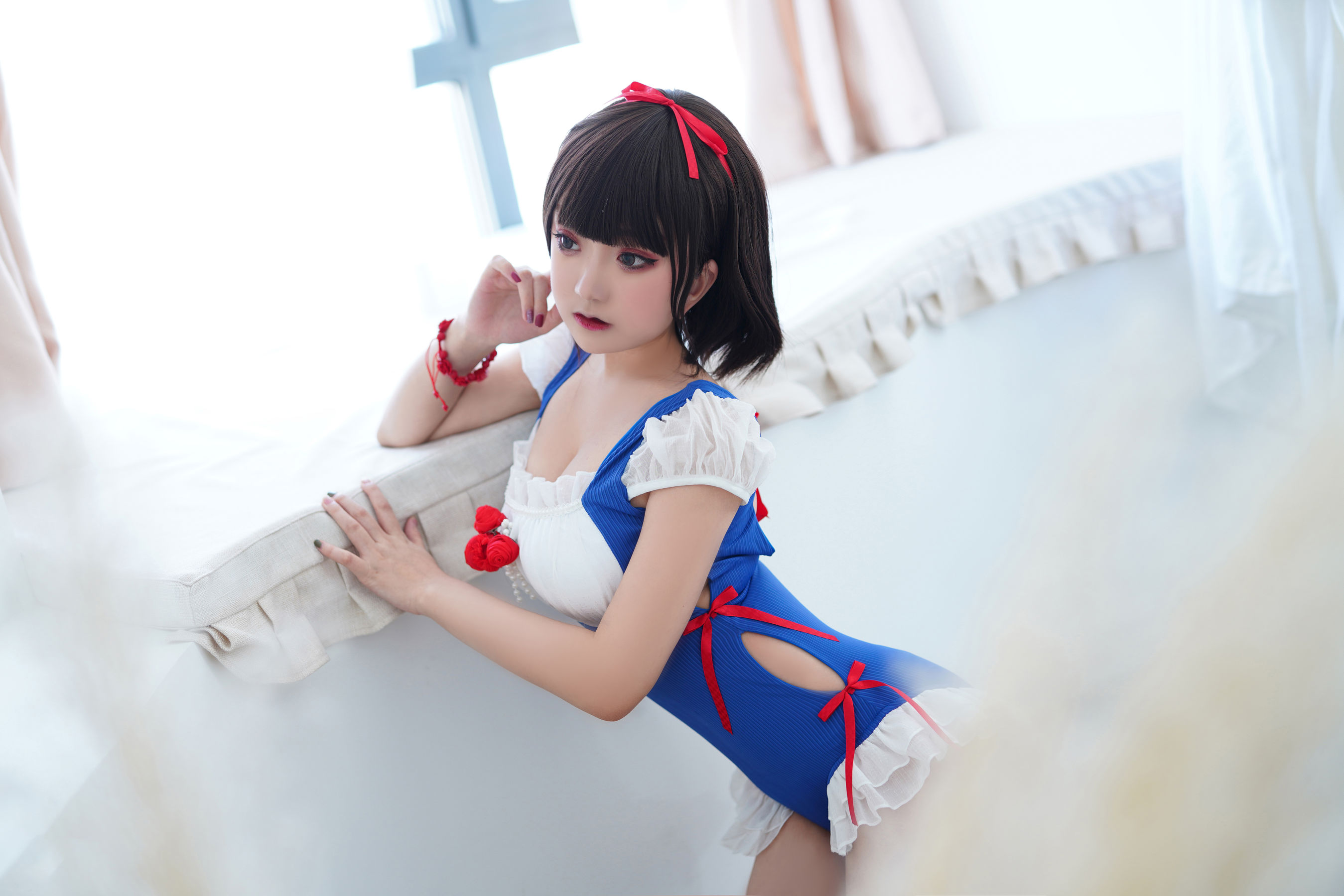动漫博主恩田直幸 – 夏日泳装 白雪姬 Cosplay-第3张