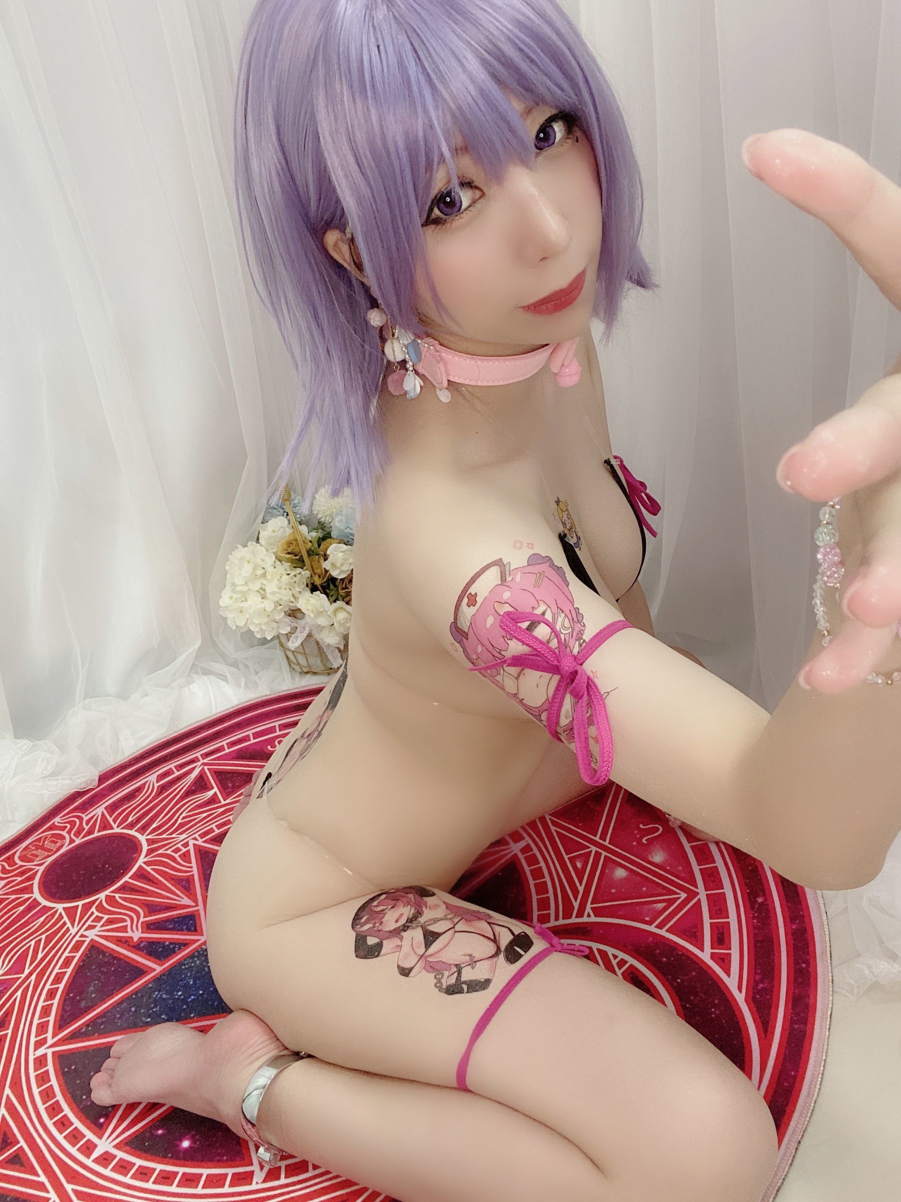 二次元巨乳美女鹿野希 – 淫纹姬 Cosplay-第63张