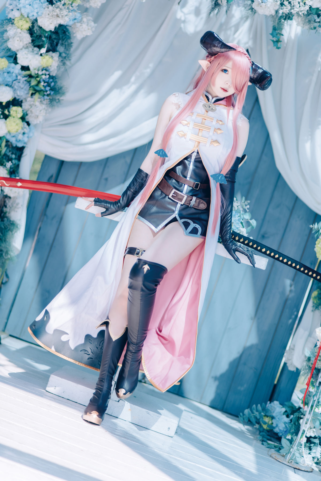 微博妹纸霜月shimo – 碧蓝幻想 娜尔梅亚 Cosplay-第79张