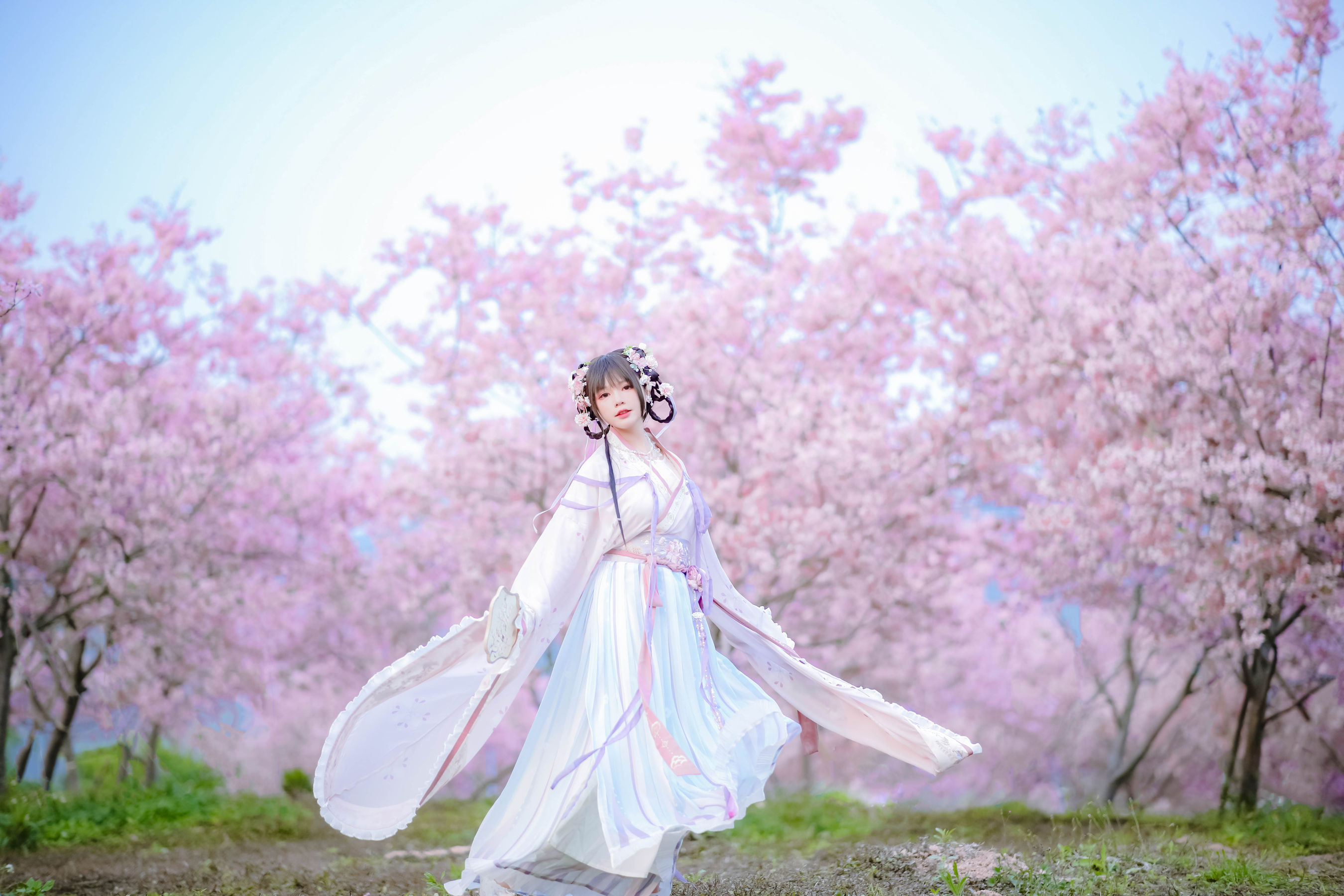 萌妹子Nyako喵子 – 樱花汉服 花神祈愿 Cosplay-第22张