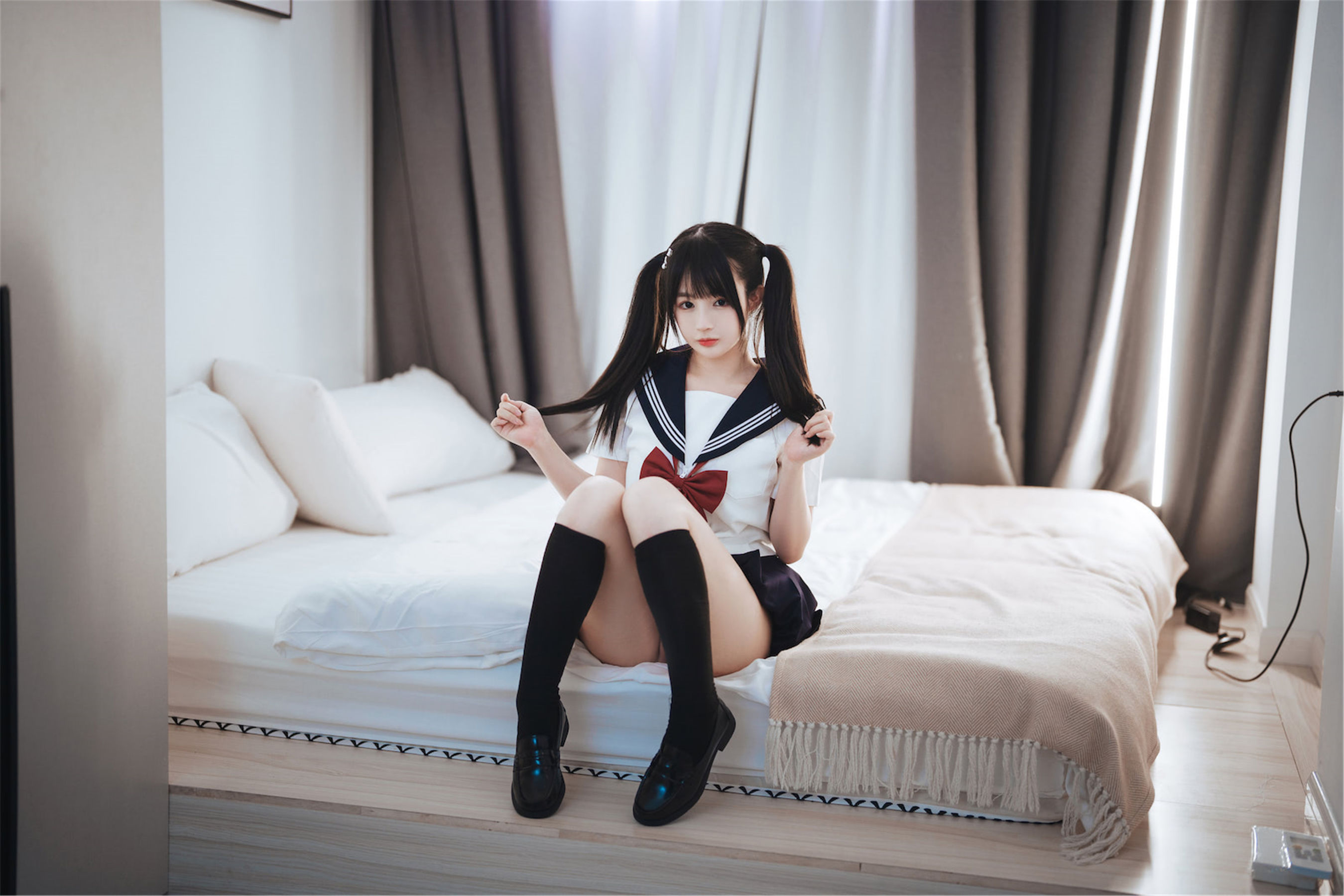 桜井宁宁 – 双马尾JK Cosplay-第6张