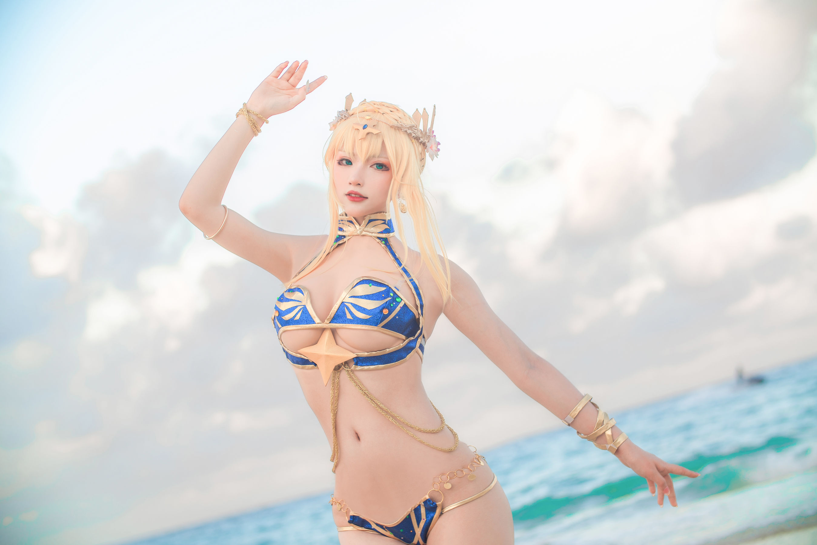 起司块wii – 白枪泳装 Cosplay-第2张