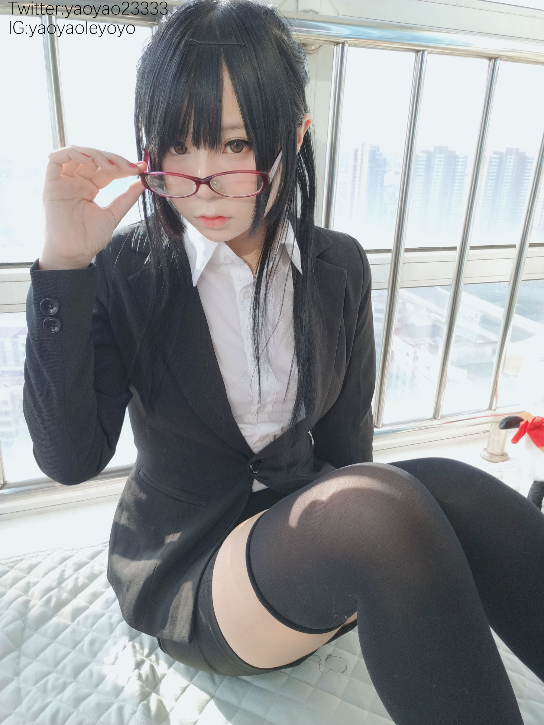 萌妹子Coser摇摇乐yoyo – 补习老师 Cosplay-第7张