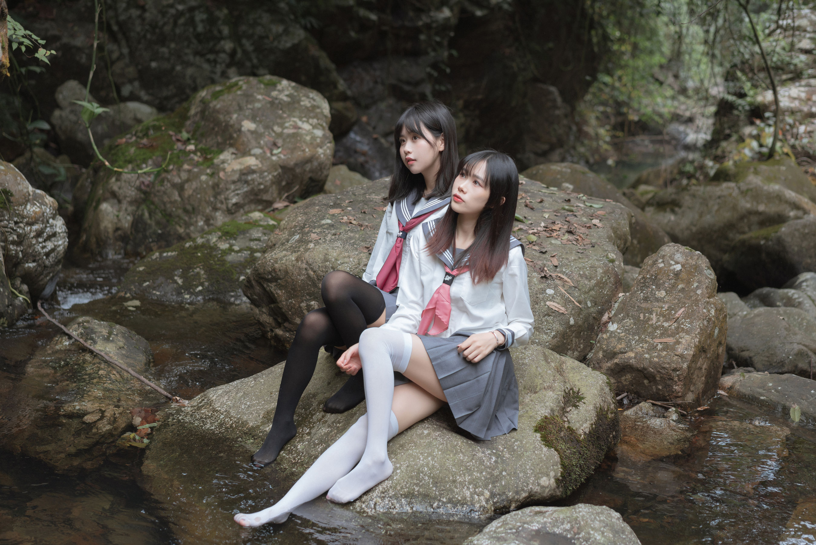 阳光美少女萌芽儿o0 – 请叫我若生 小溪JK百合 Cosplay-第86张